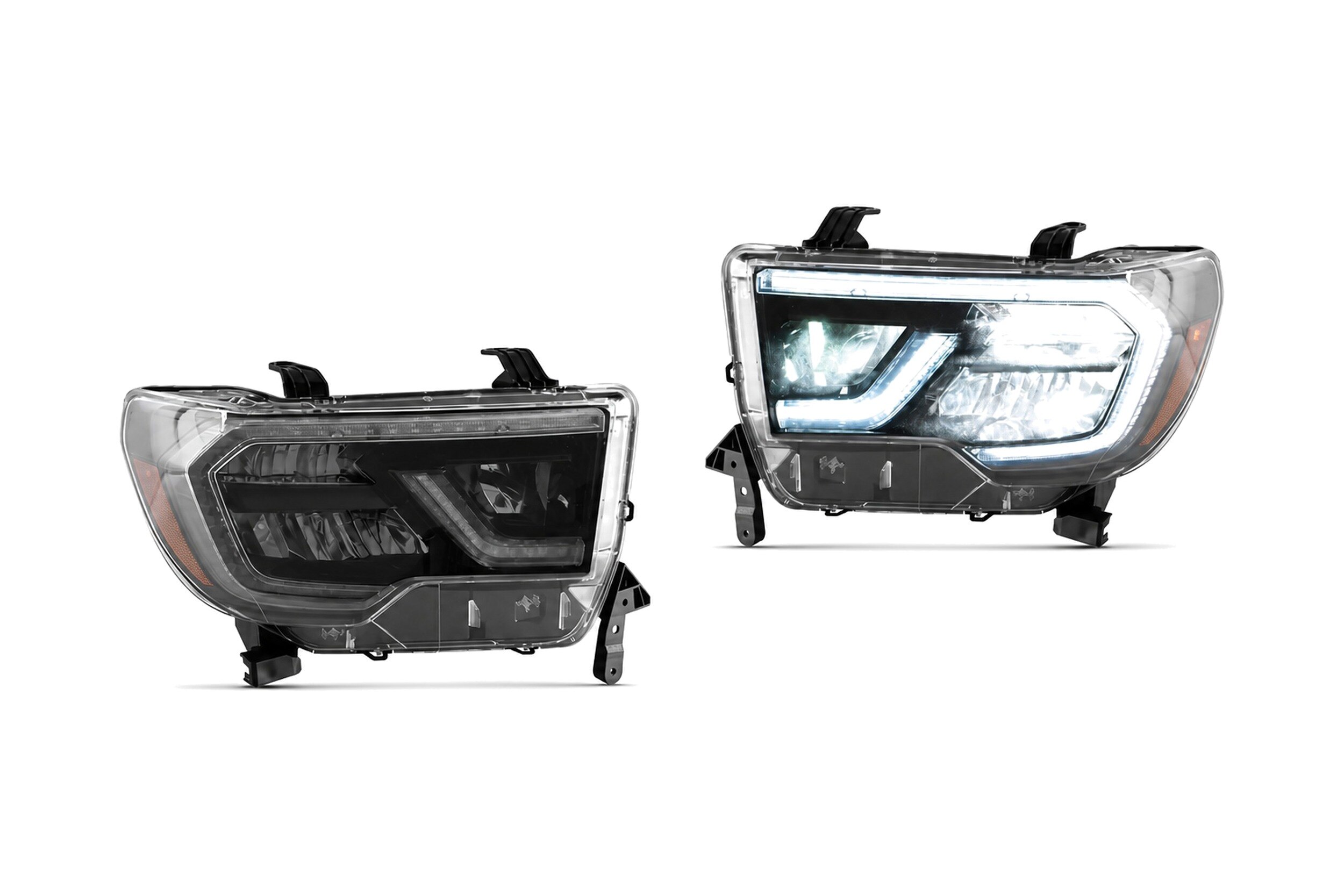 07-13 Toyota Tundra: LED Headlights - Black/Reflection Bowl