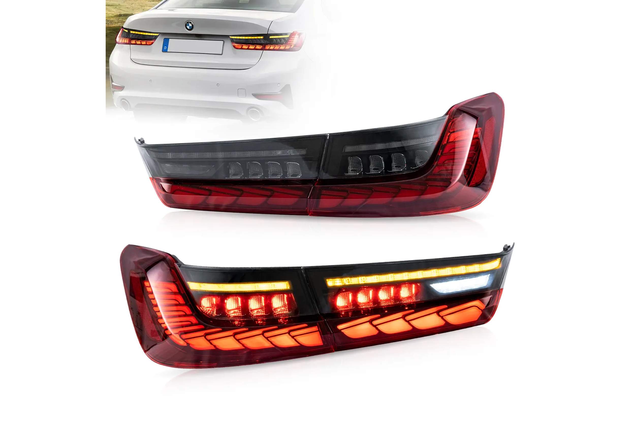 19-24 BMW 3-Series: OLED Tail Lights - Red photo 4