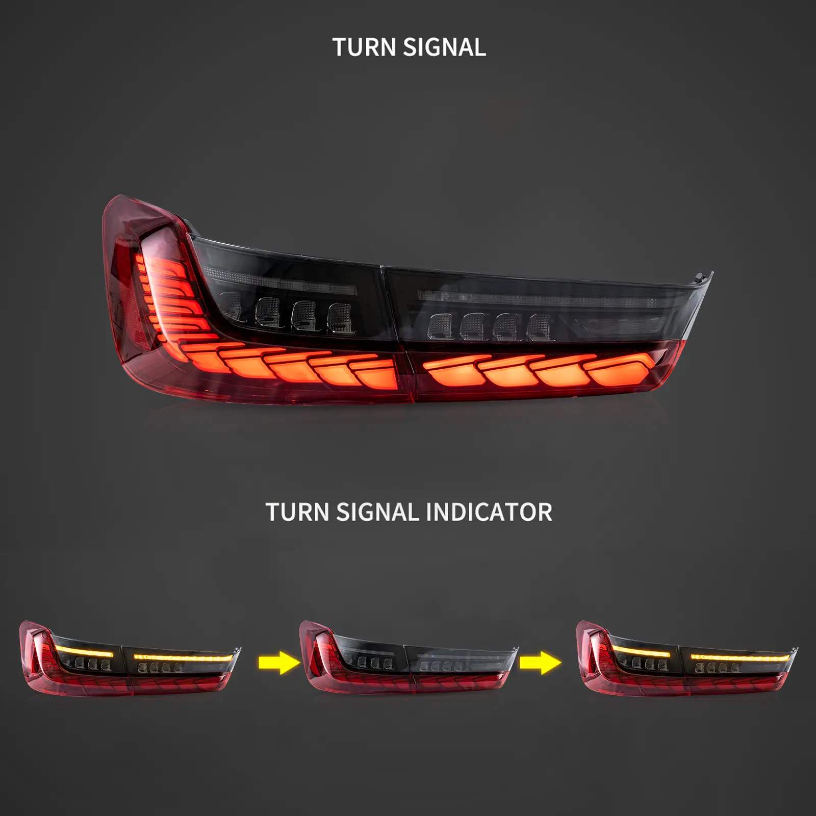 19-24 BMW 3-Series: OLED Tail Lights - Red photo 3