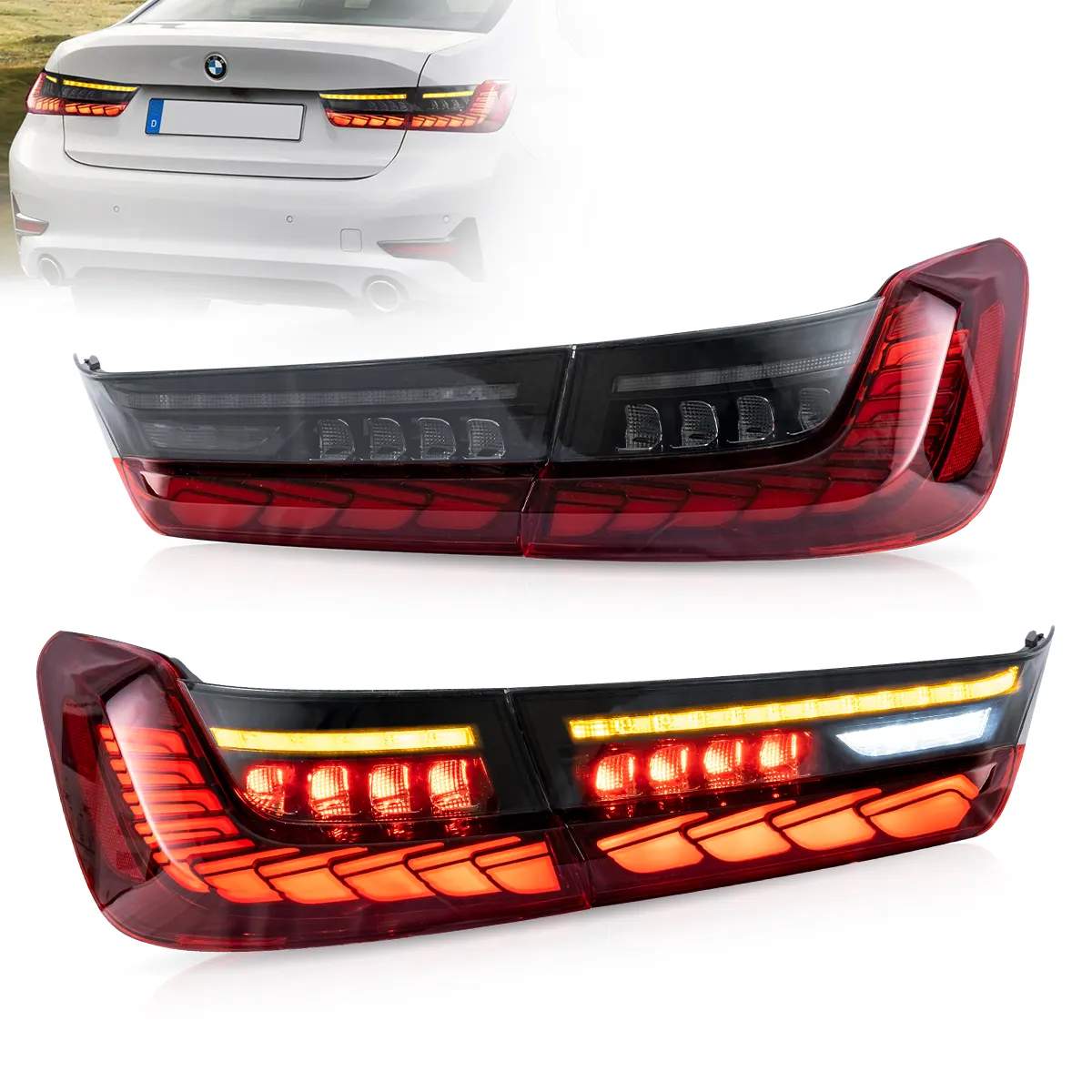 19-24 BMW 3-Series: OLED Tail Lights - Smoked photo 4