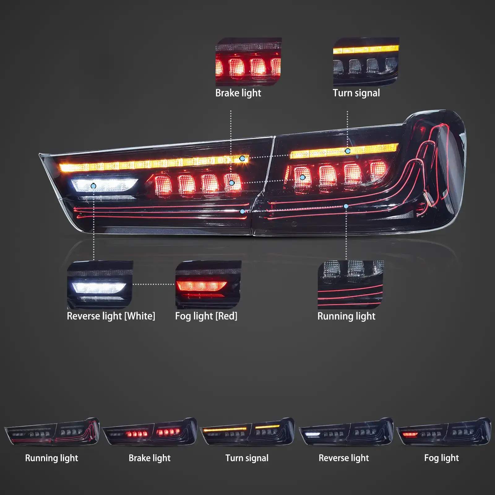 19-24 BMW 3-Series: LED Laser Tail Lights - Smoked photo 4