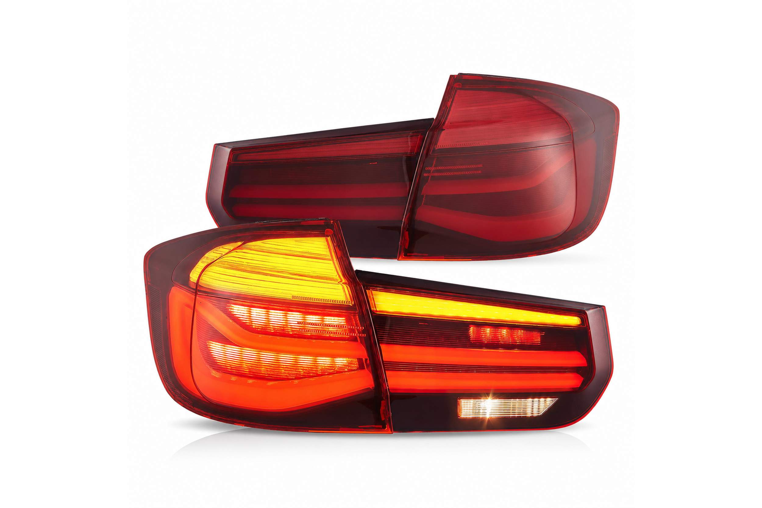 14-19 BMW 3-Series Touring: LED Tail Lights LCI Style - Red
