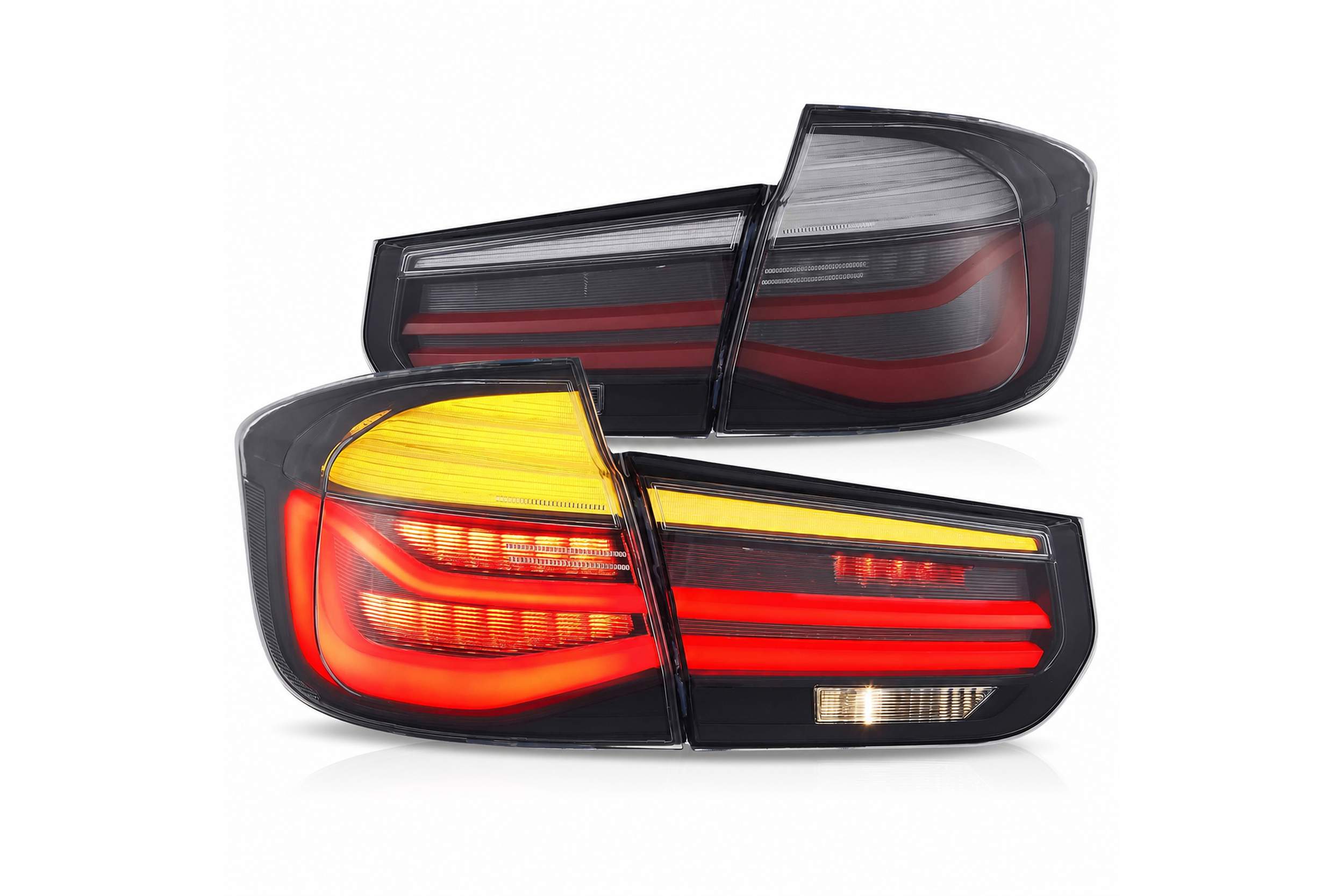 14-19 BMW 3-Series Touring: LED Tail Lights LCI Style - Smoked