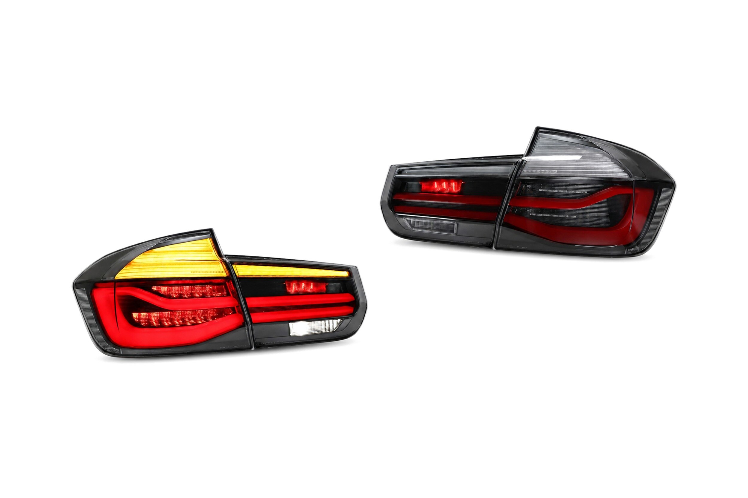 12-19 BMW 3-Series: LED Tail Lights - Amber/White/Black