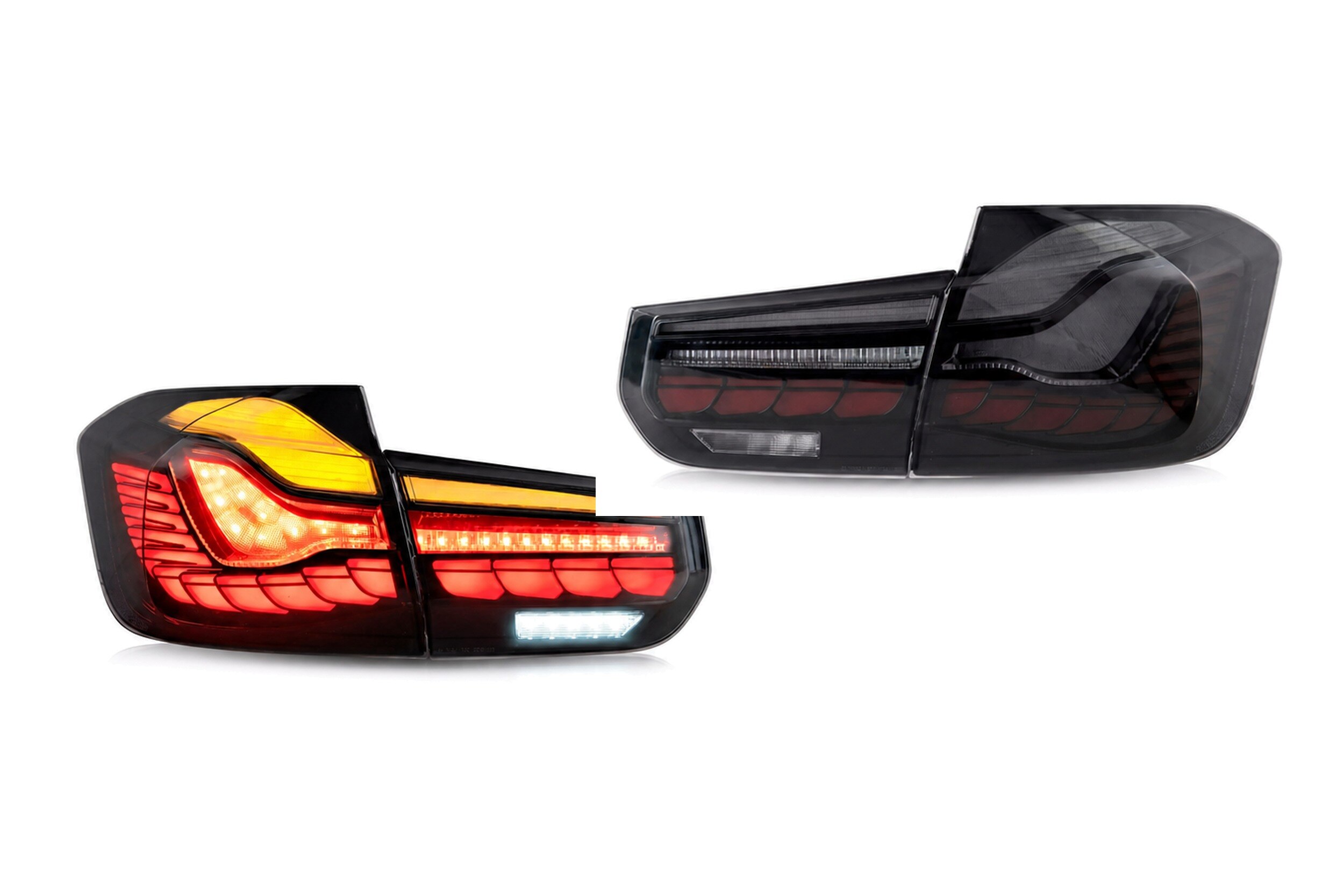 12-19 BMW 3-Series: LED Tail Lights GTS Style - Smoked