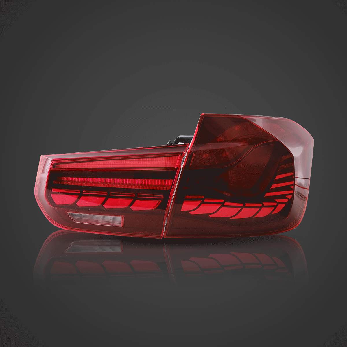 12-19 BMW 3-Series: LED Tail Lights GTS Style - Smoked photo 3