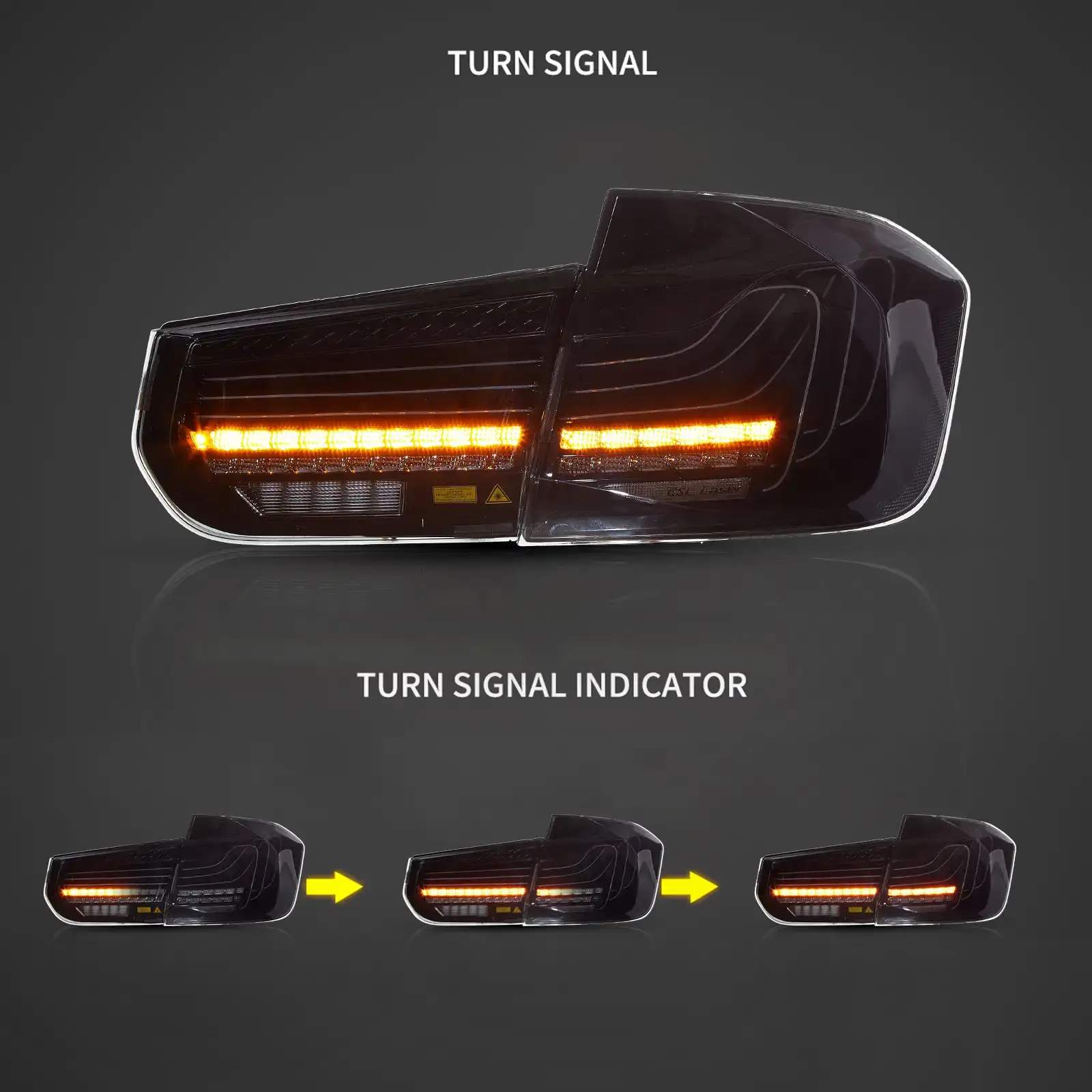 12-19 BMW 3-Series: LED Laser Tail Lights - Smoked photo 3