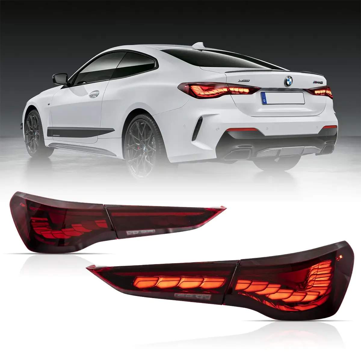 21-22 BMW 4-Series: OLED Tail Lights - Smoked photo 2