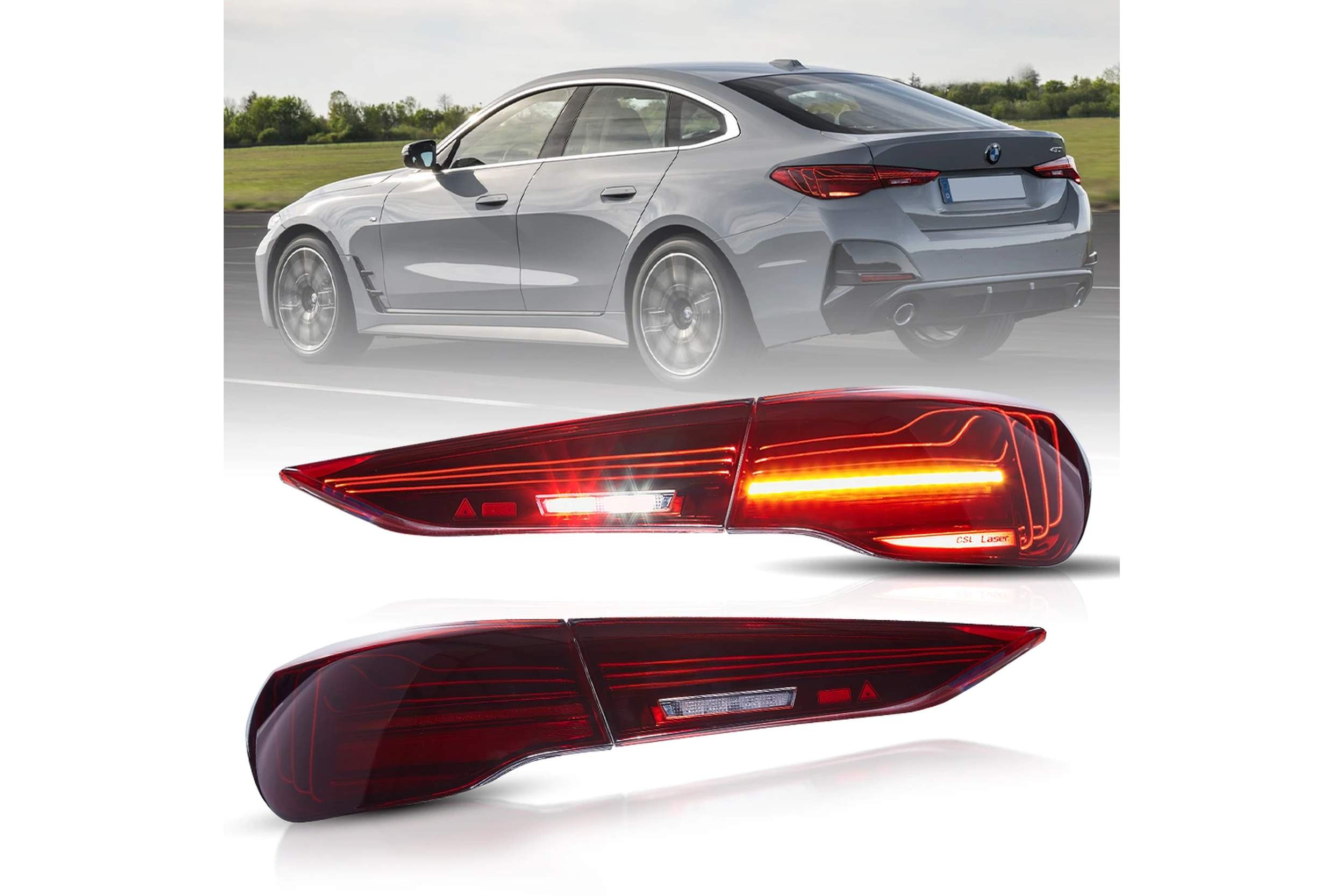 21-26 BMW 4-Series: LED Laser Tail Lights - Smoked photo 4