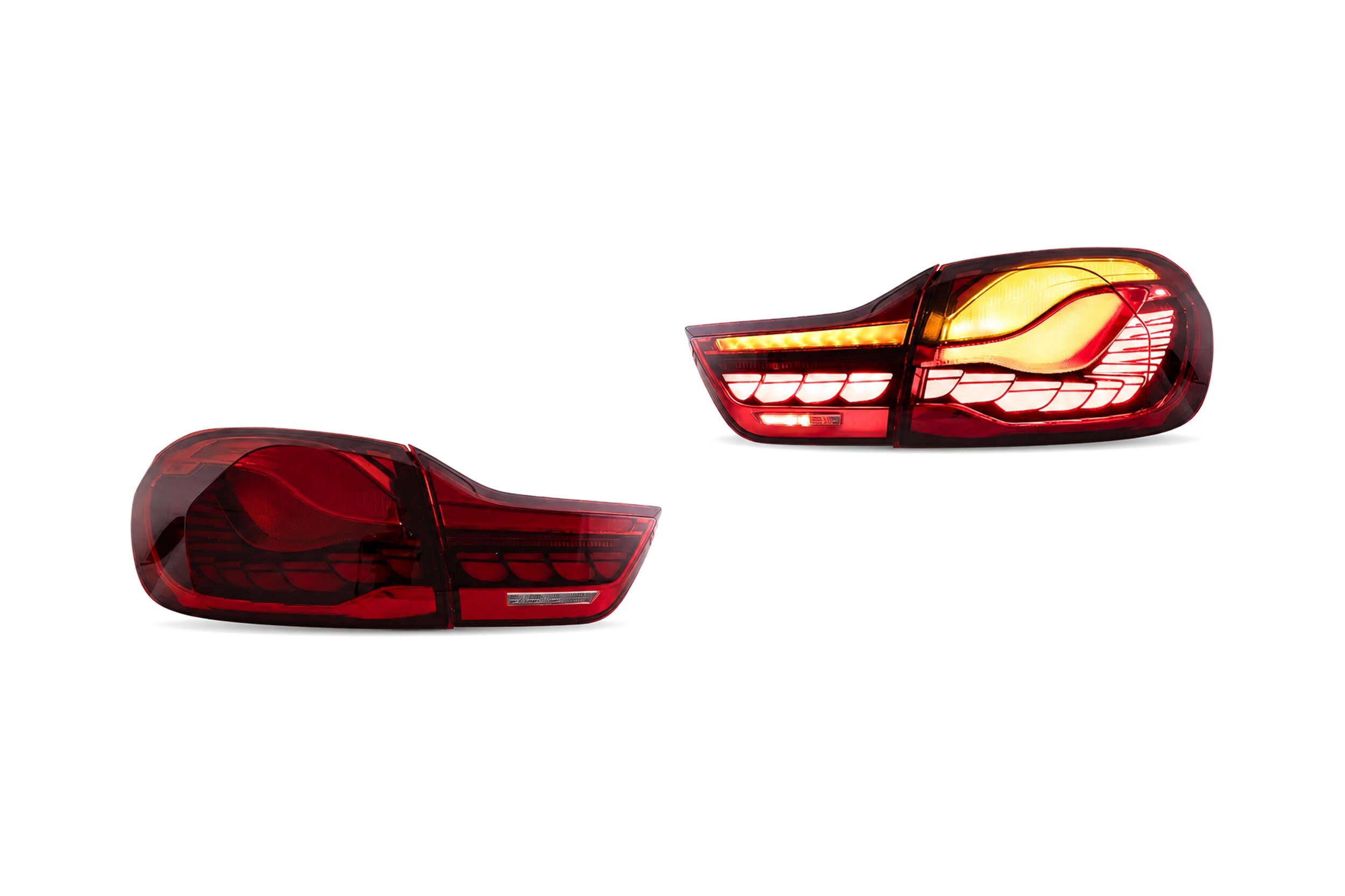 14-20 BMW 4-Series: LED Tail Lights GTS Style - Red/Clear