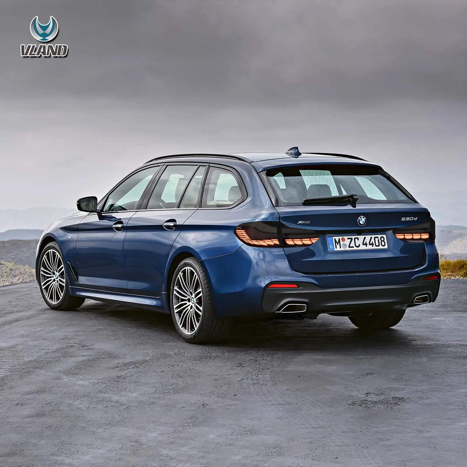 11-17 BMW 5-Series: OLED Tail Lights CS Style - Smoked photo 3