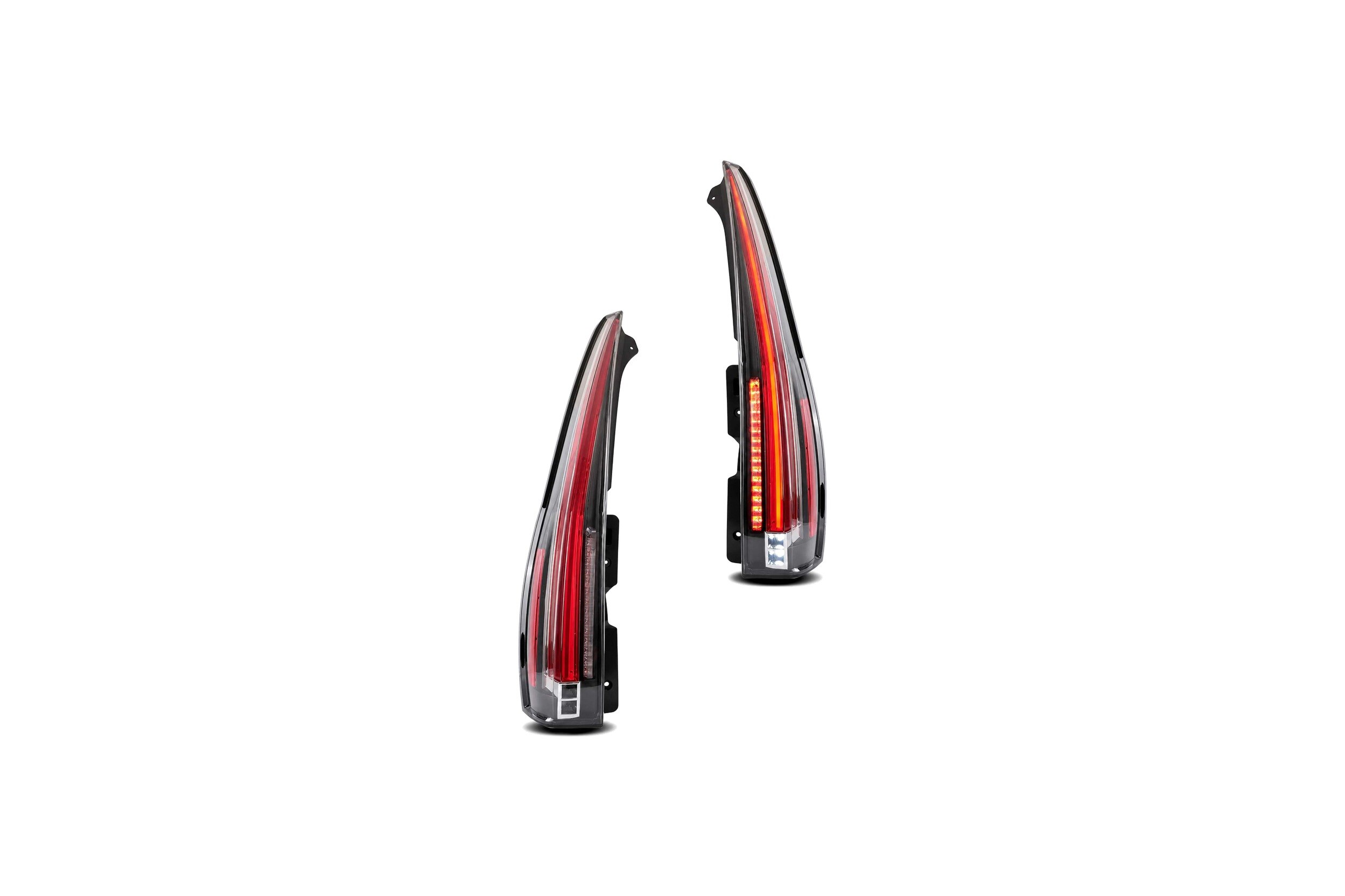 07-14 Cadillac Escalade: LED Tail Lights - Clear/Red