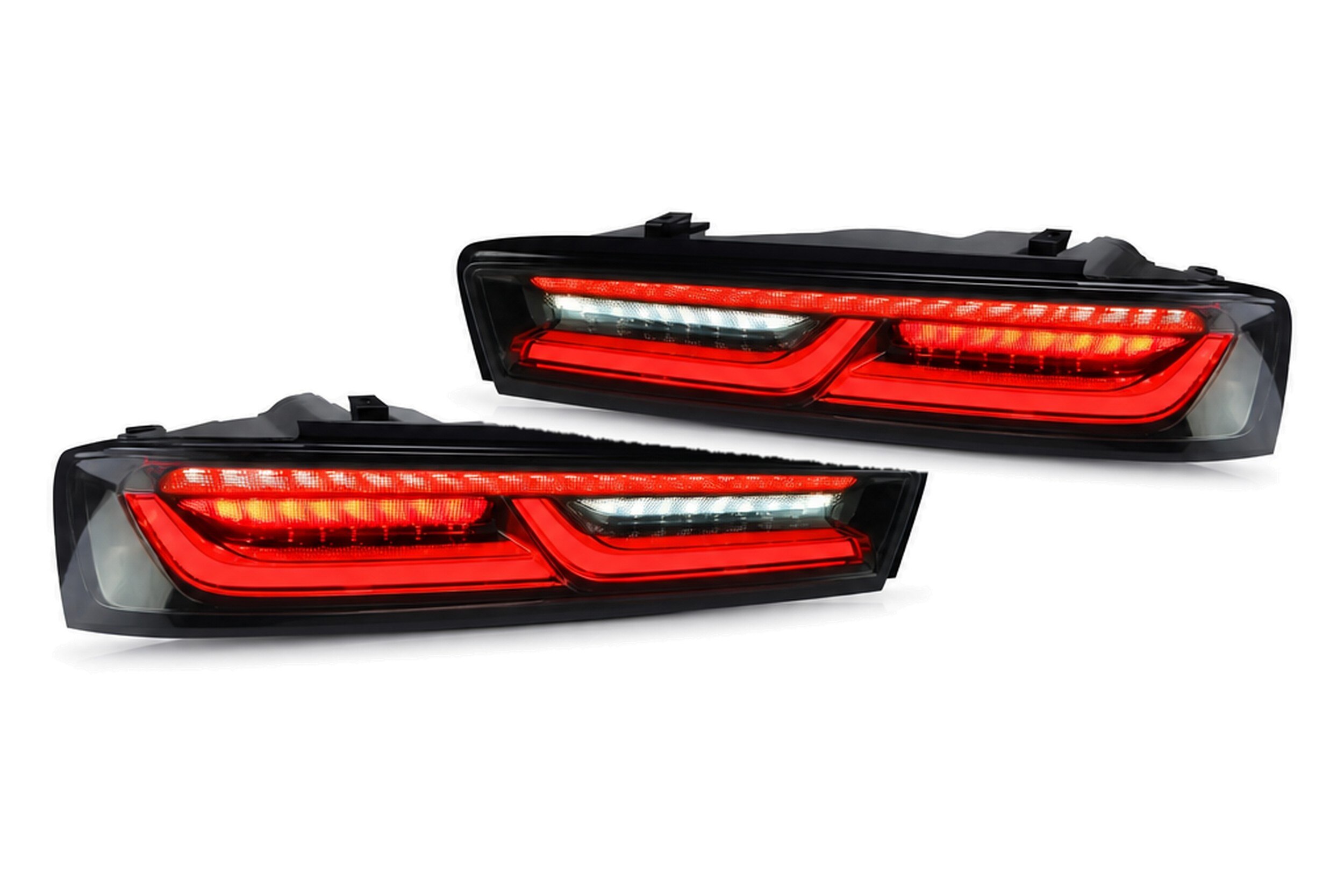16-18 Chevrolet Camaro: LED Tail Lights - Clear/Red/Smoked