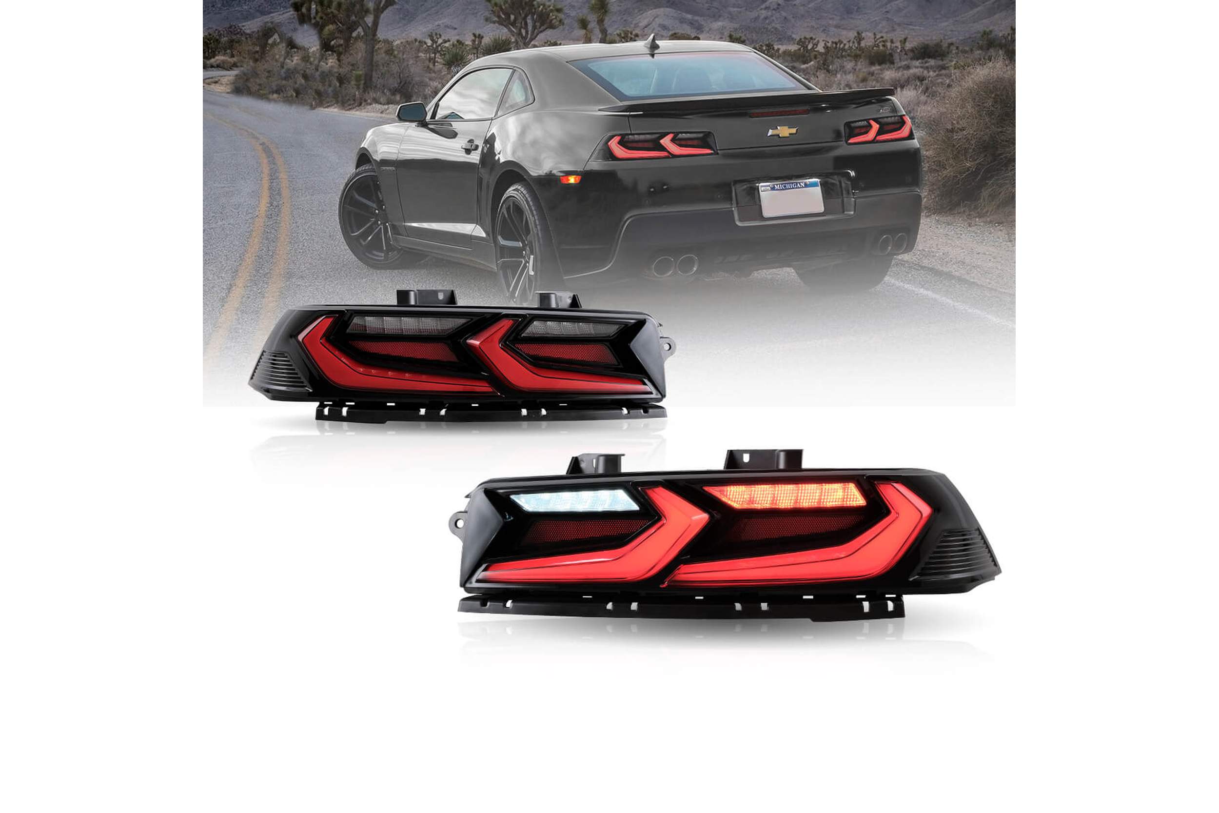 14-15 Chevrolet Camaro: LED Tail Lights - Red photo 2