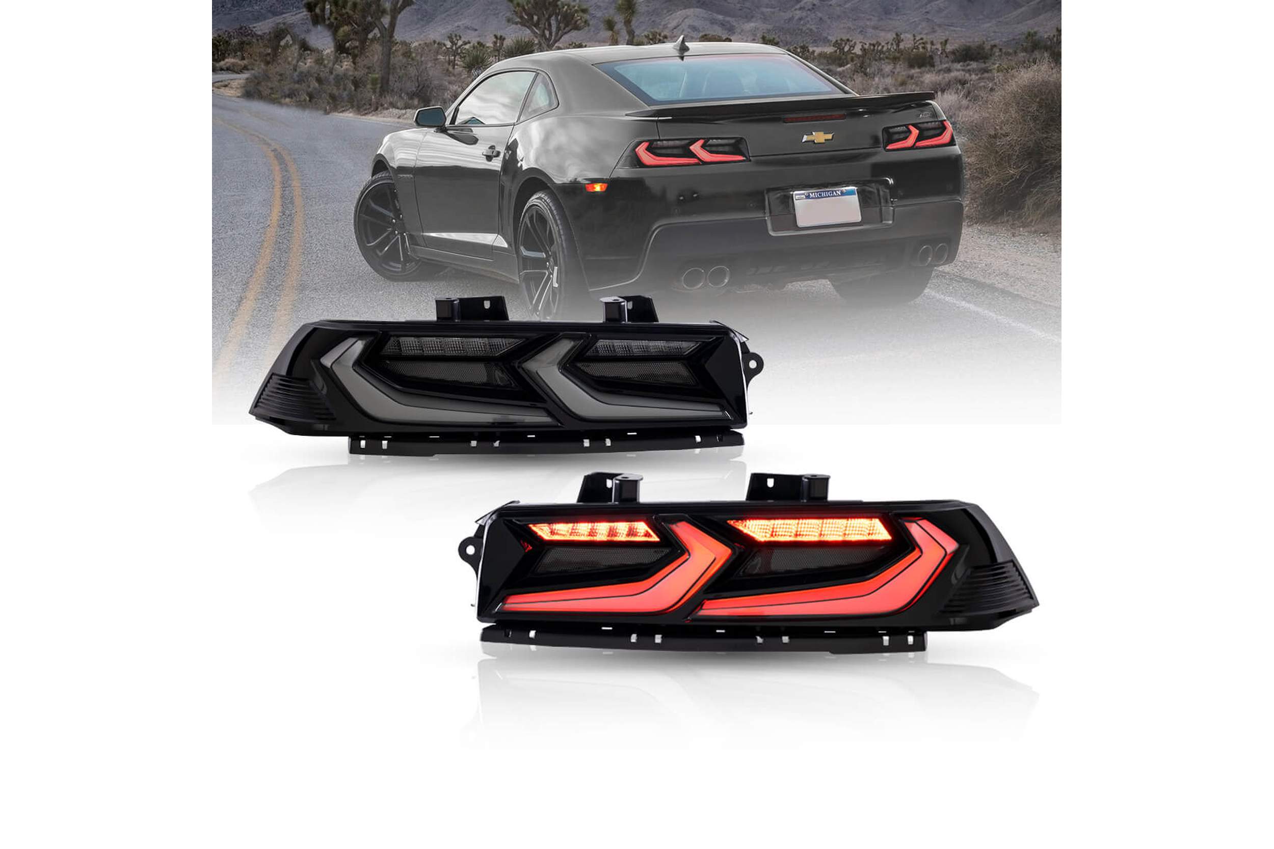 14-15 Chevrolet Camaro: LED Tail Lights - Smoked photo 2