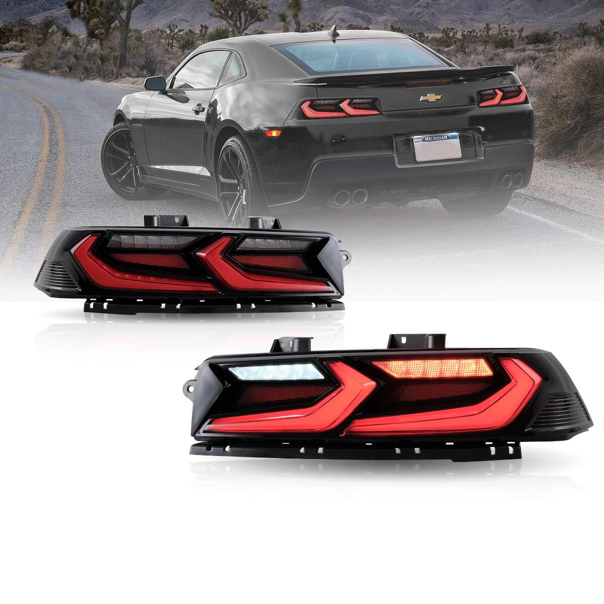 14-15 Chevrolet Camaro: LED Tail Lights - Smoked photo 3