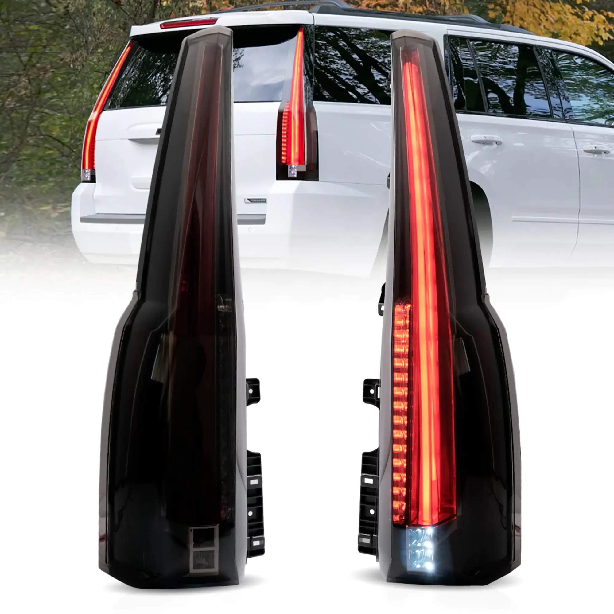15-20 Chevrolet Suburban: LED Tail Lights - Clear/Red photo 3