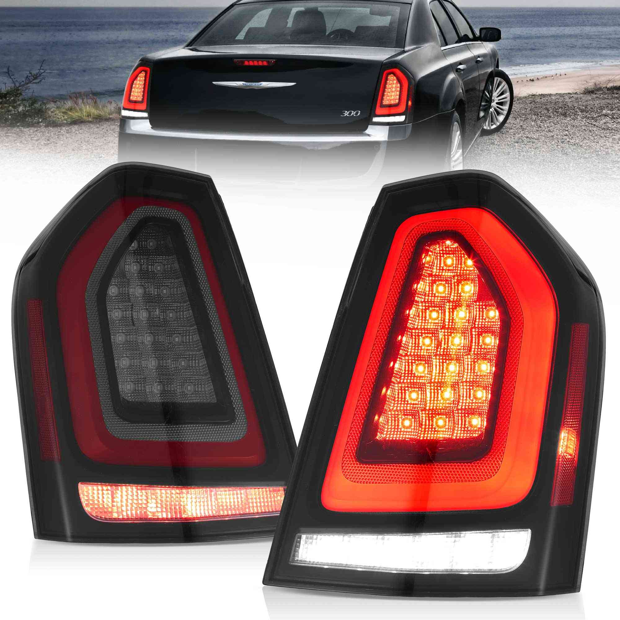 11-14 Chrysler 300: LED Tail Lights - Red photo 3
