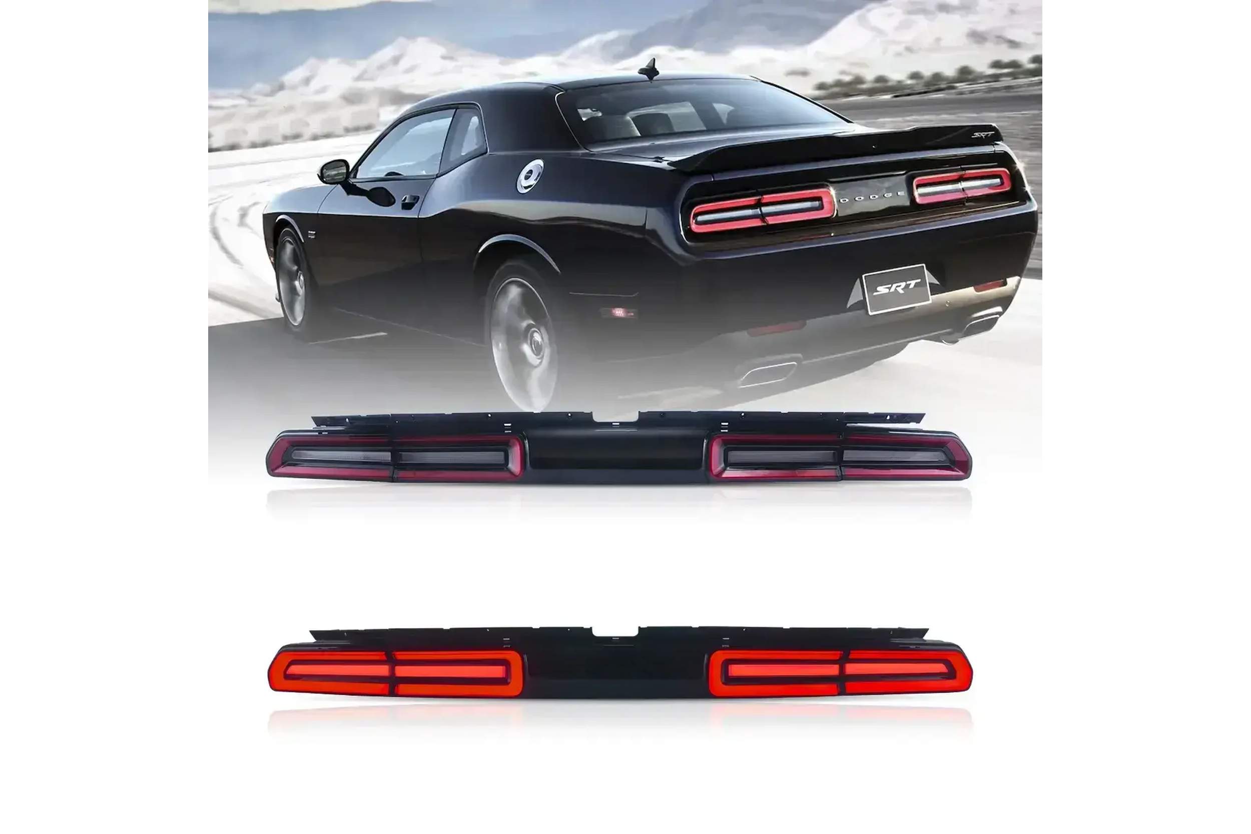 08-14 Dodge Challenger: Tail Lights - Red/Clear photo 4