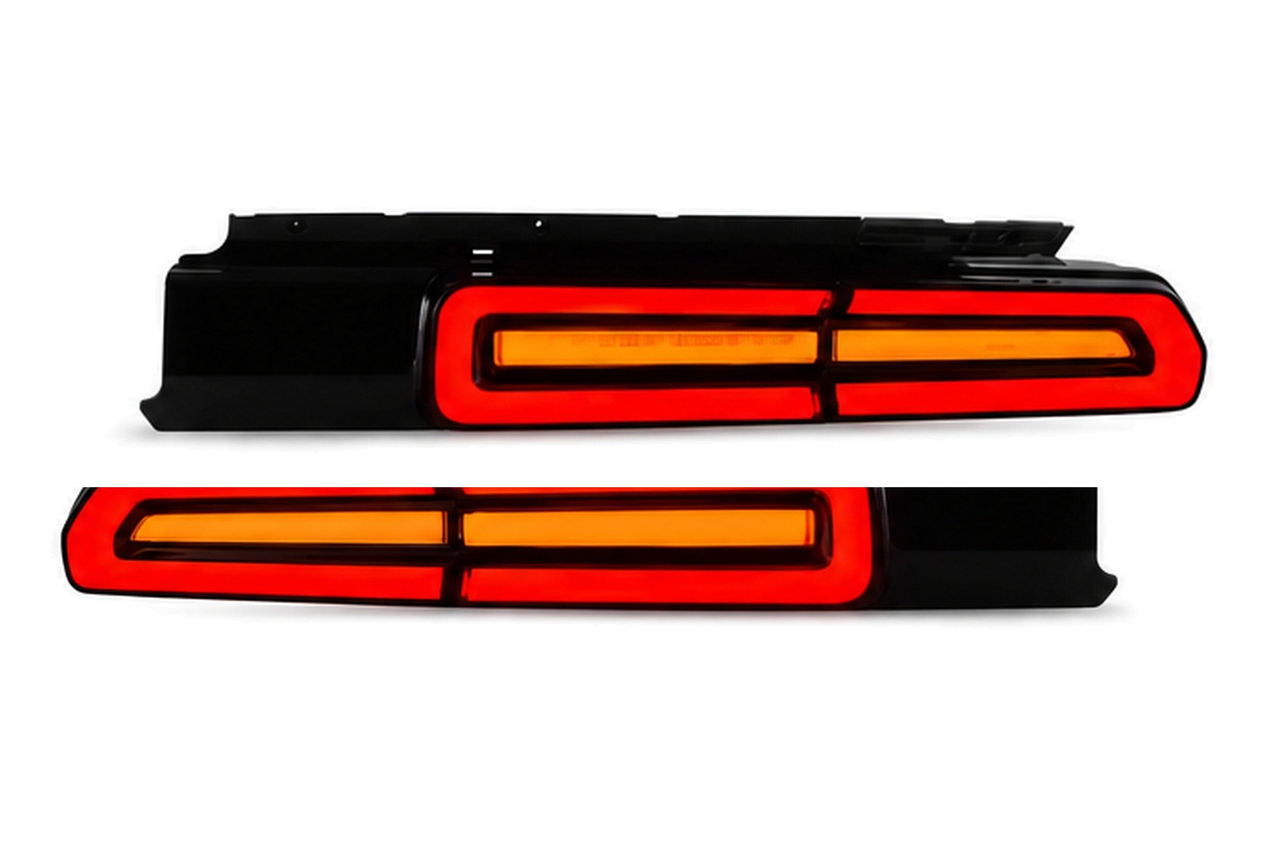 08-14 Dodge Challenger: Tail Lights - Red/Clear/Amber