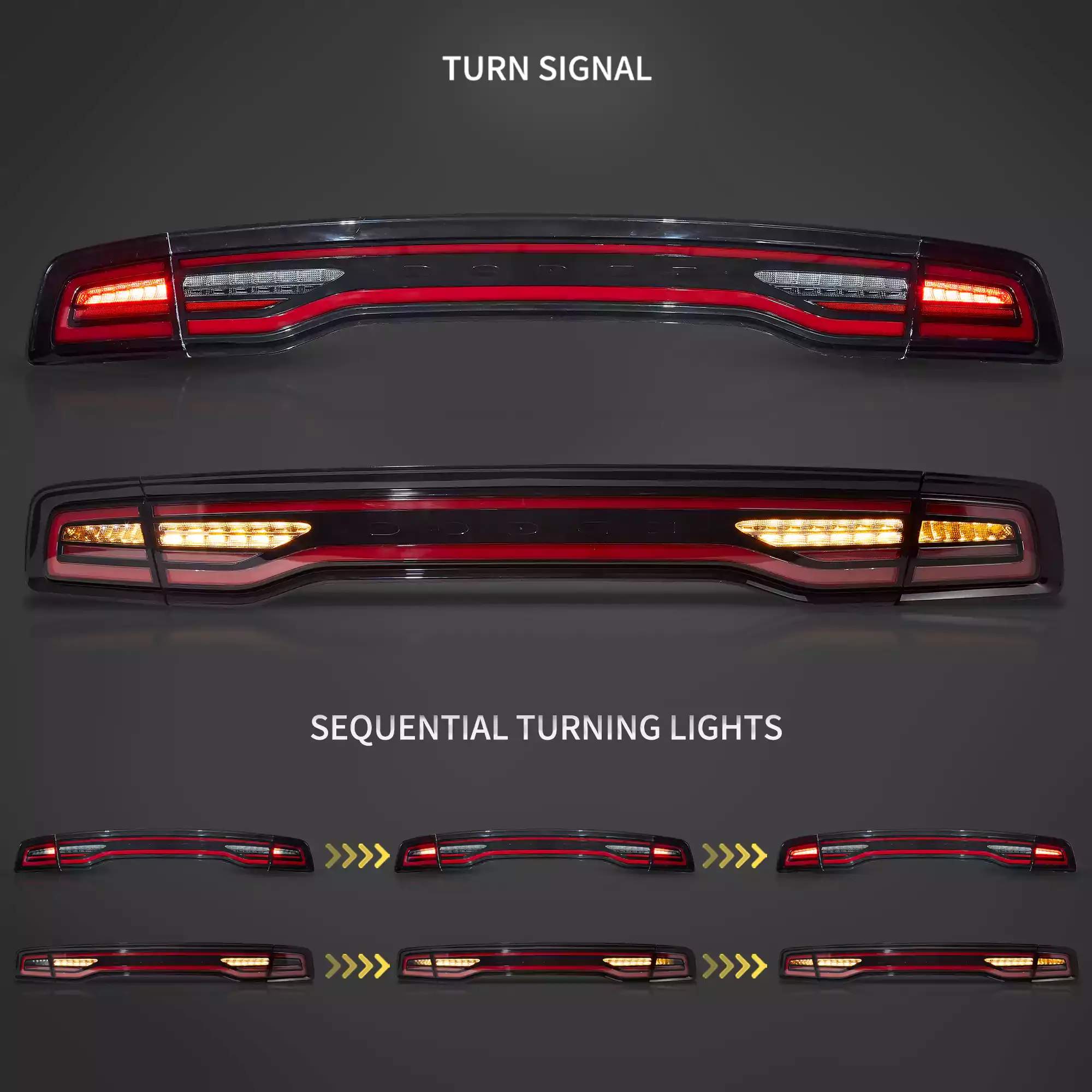 11-14 Dodge Charger: LED Tail Lights - Red photo 3