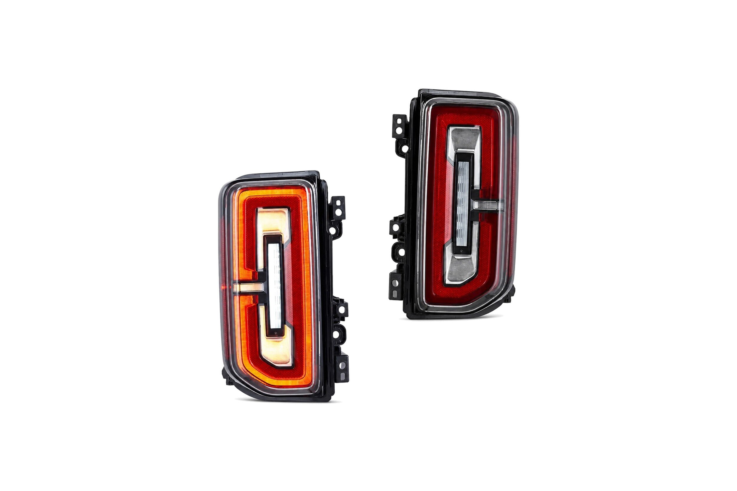 21-24 Ford Bronco: LED Tail Lights - Red/Clear