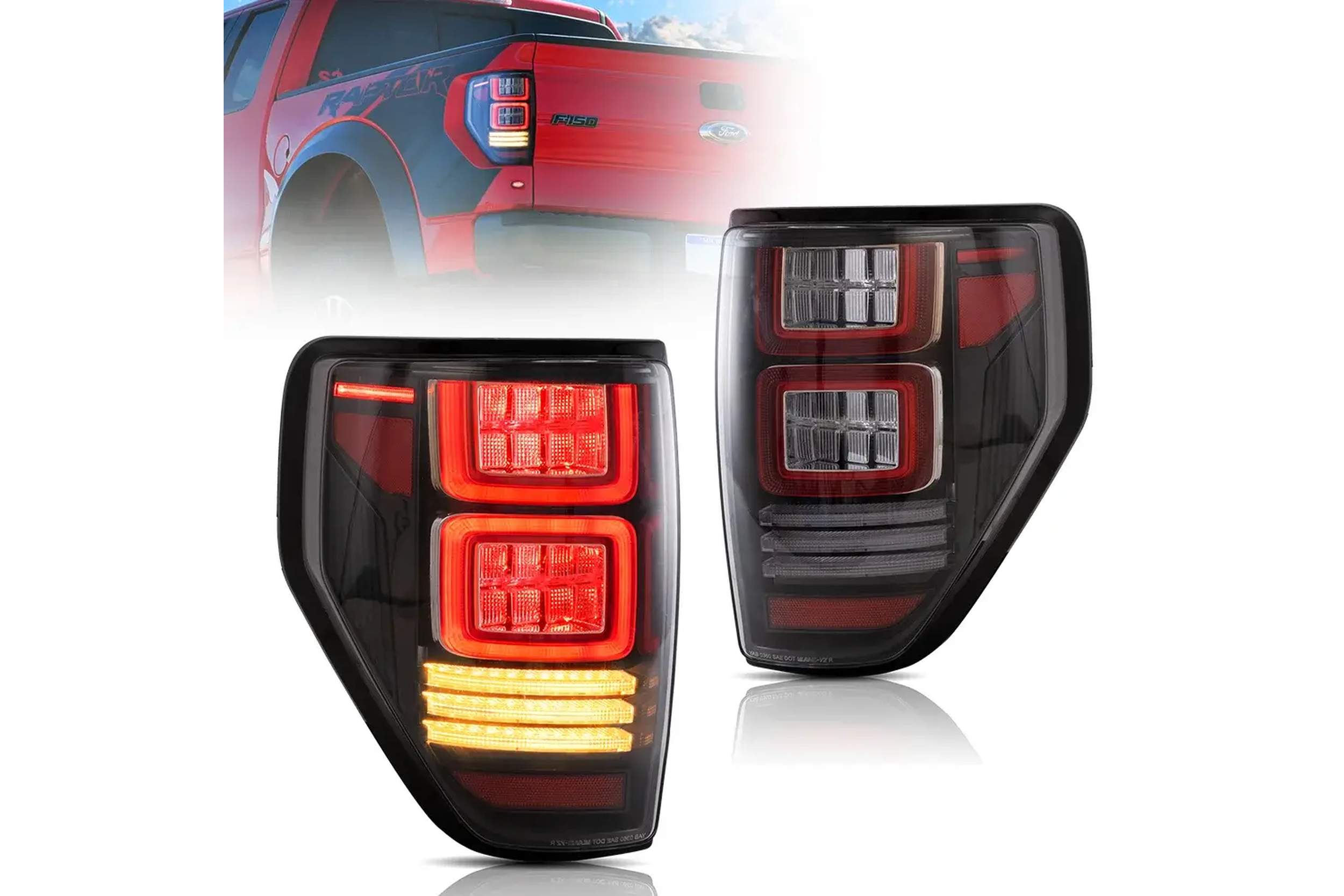 09-14 Ford F-150: Tail Lights - Clear/Amber photo 4