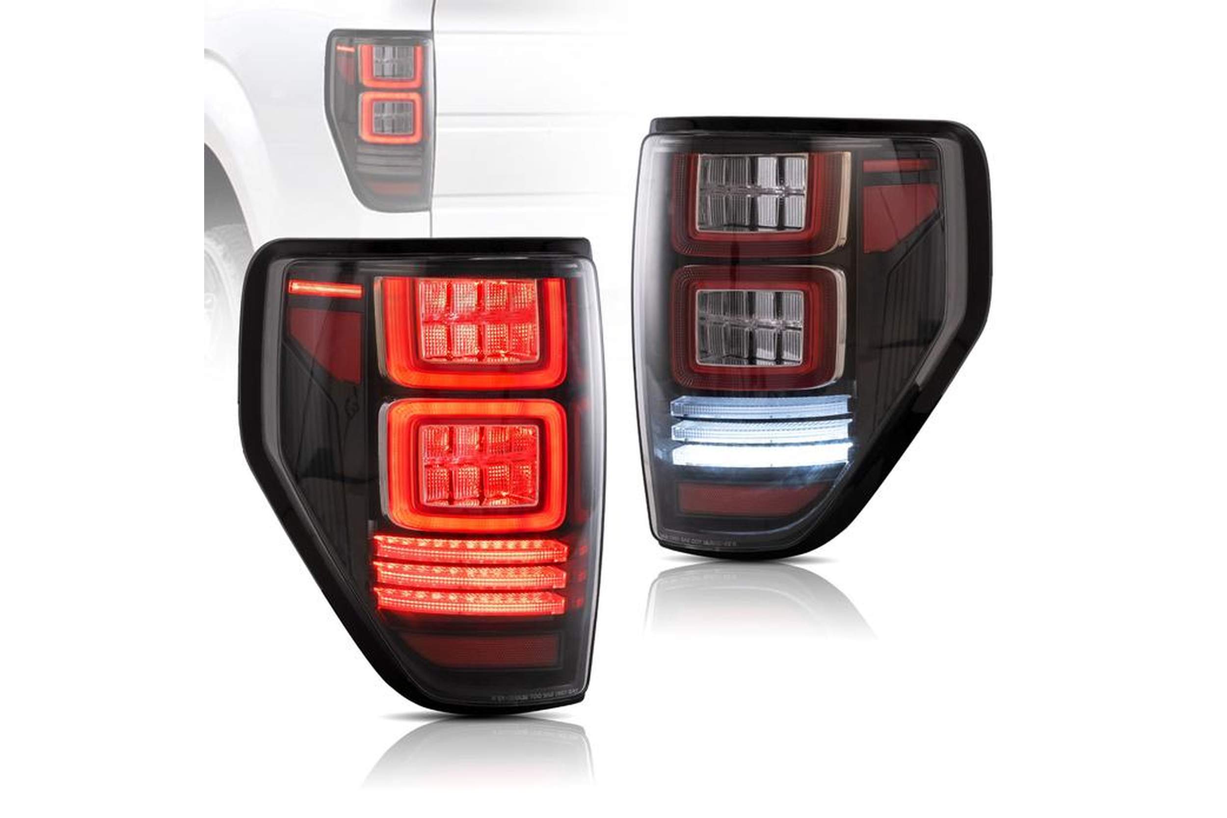 09-14 Ford F-150: Tail Lights - Clear/Red photo 4