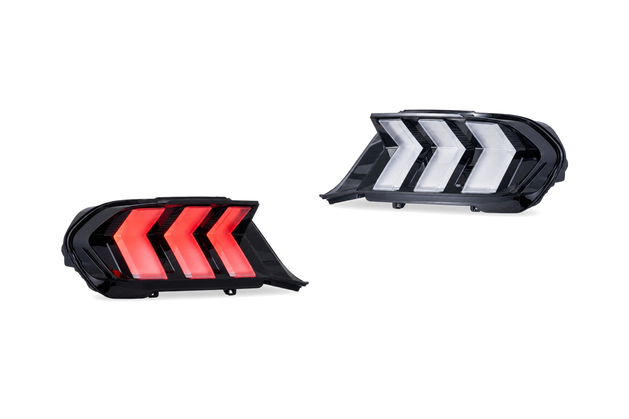 24-26 Ford Mustang: LED Tail Lights - Red/Clear