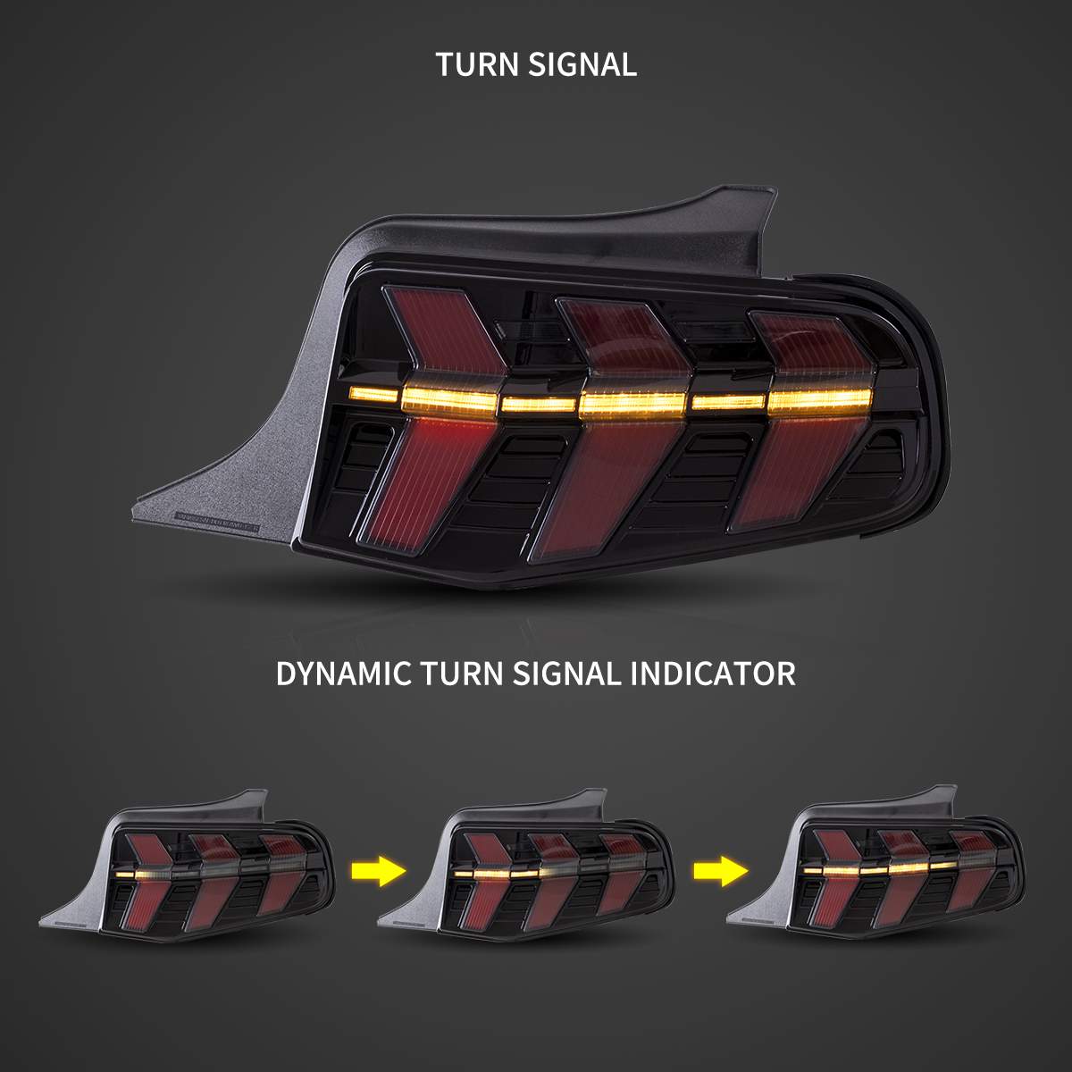 10-12 Ford Mustang: Tail Lights - Black photo 3