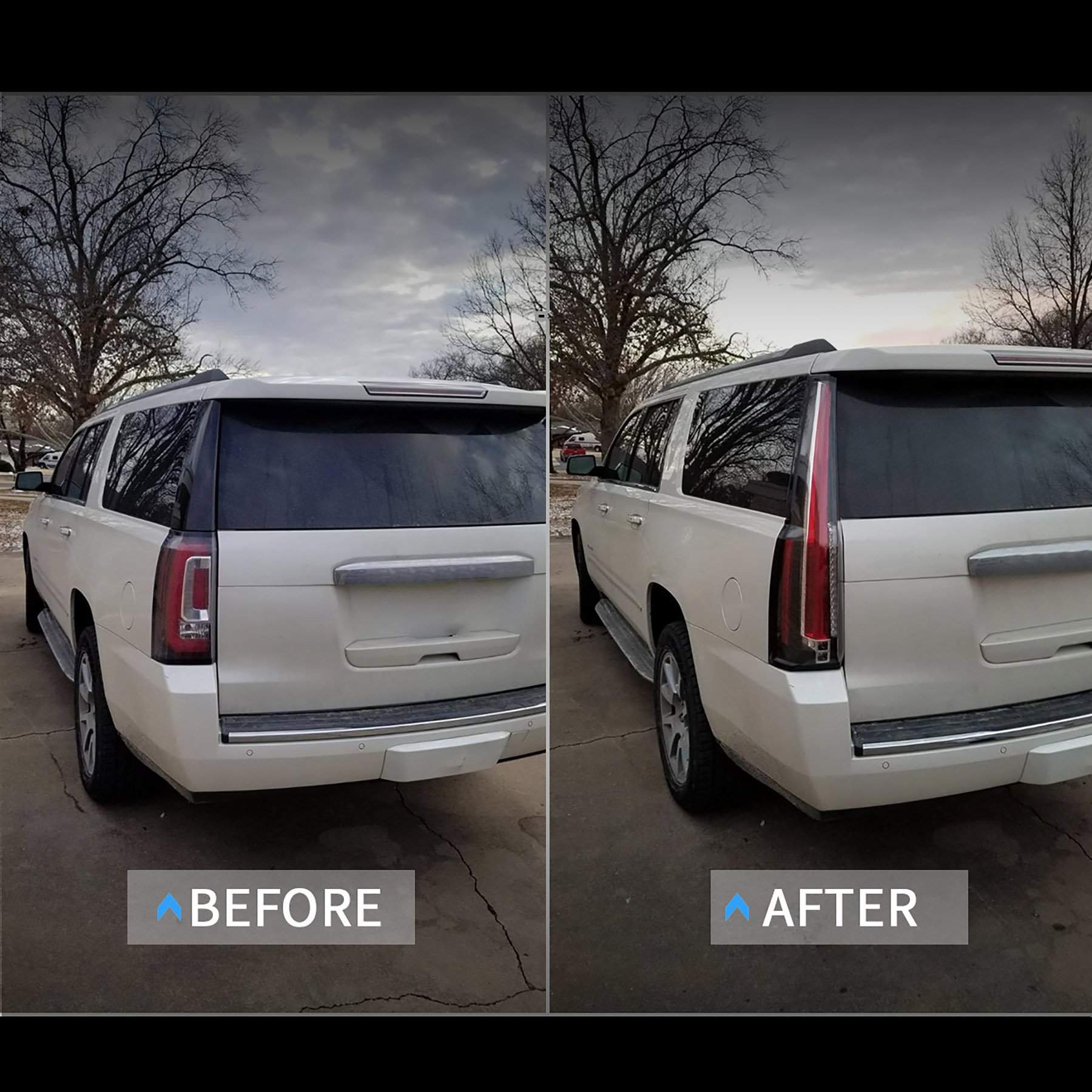 15-20 GMC Yukon: LED Tail Lights - Clear/Amber photo 3
