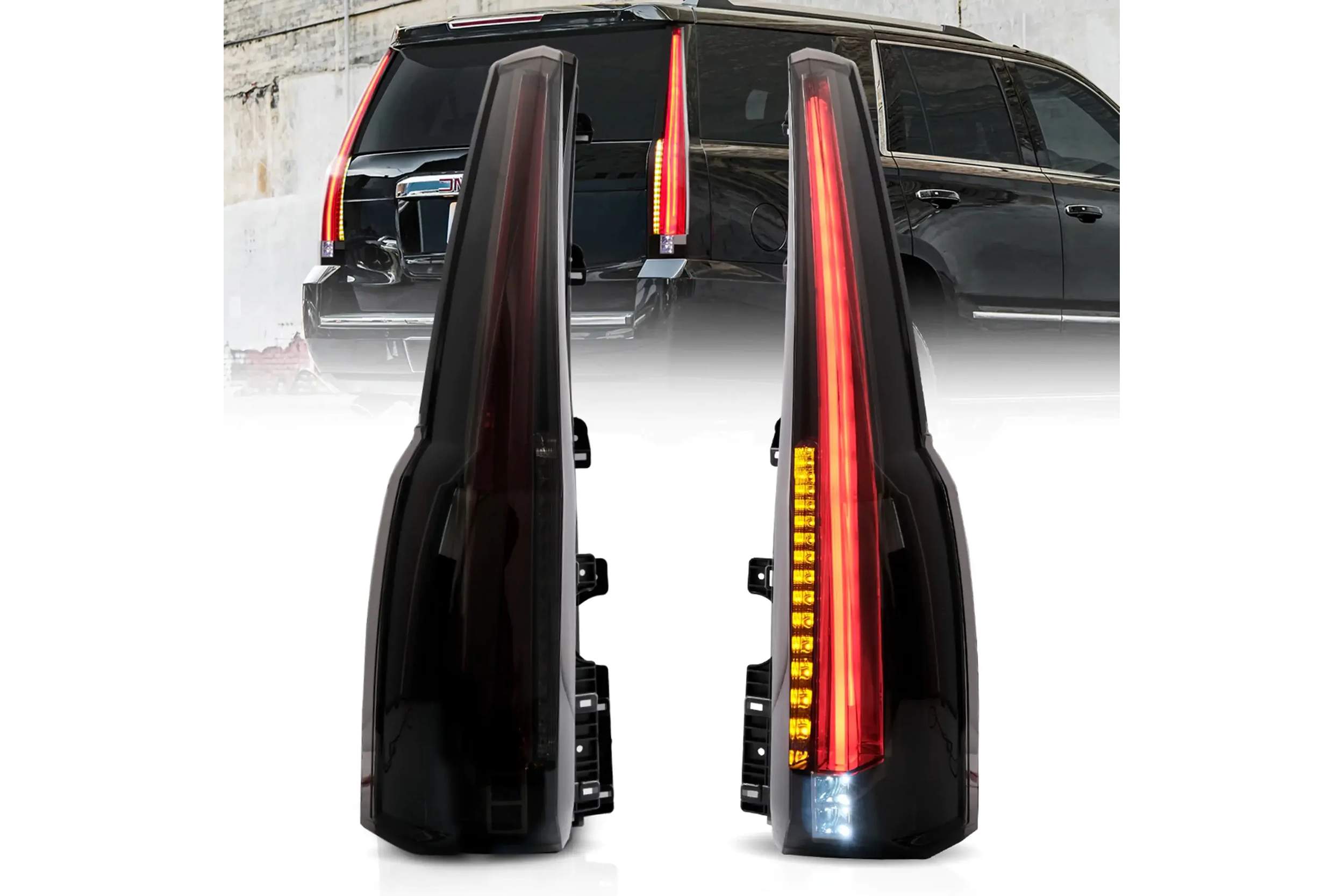 15-20 GMC Yukon: LED Tail Lights - Smoked/Amber photo 2