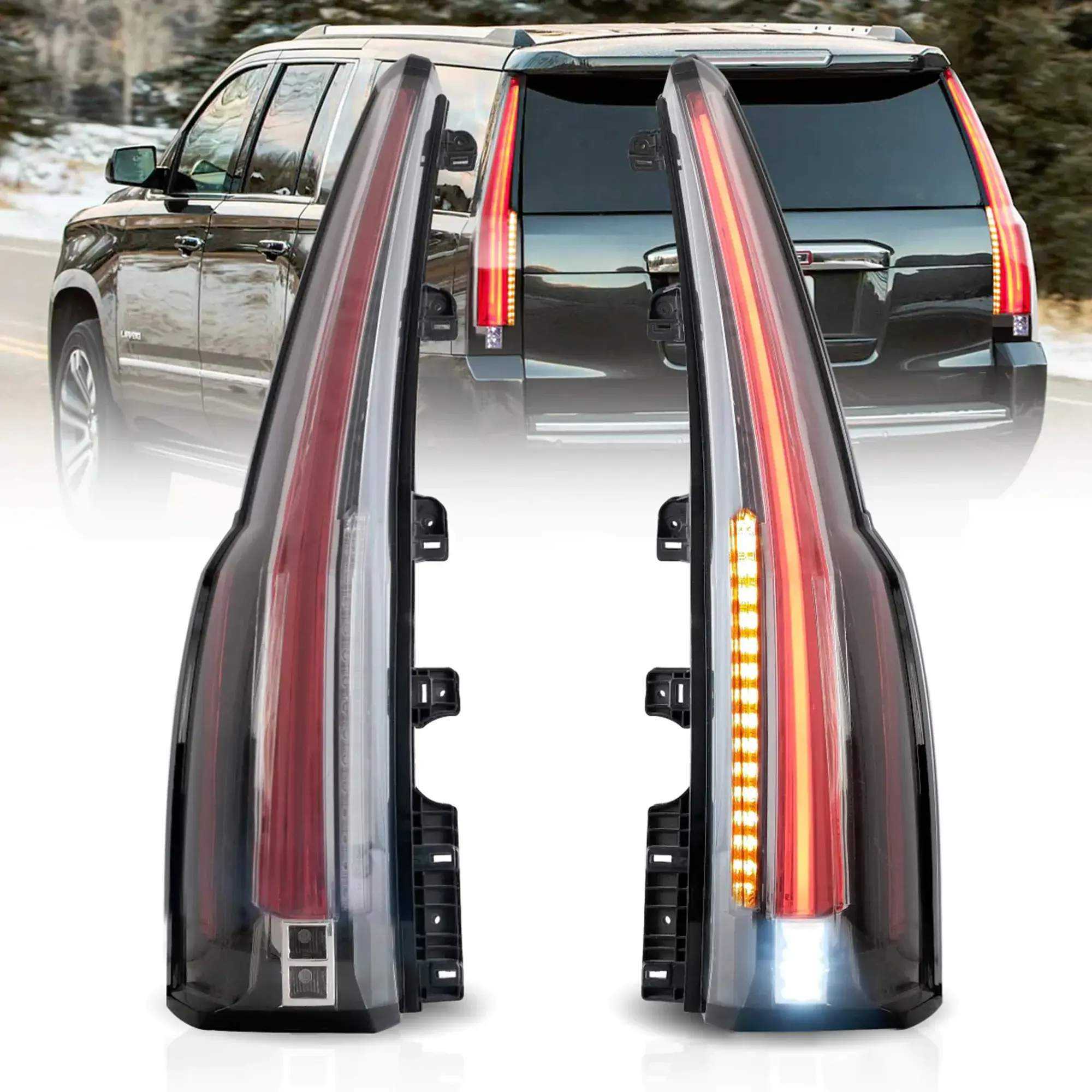 15-20 GMC Yukon: LED Tail Lights - Smoked/Amber photo 3