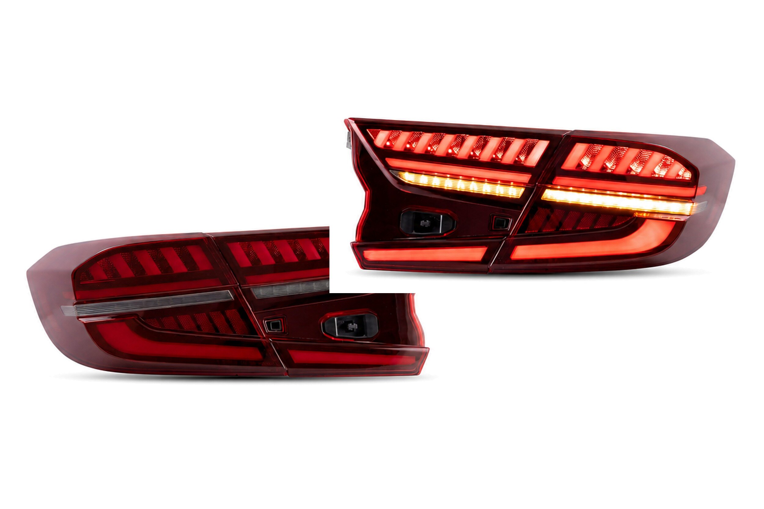 18-22 Honda Accord: LED Tail Lights - Red/Clear