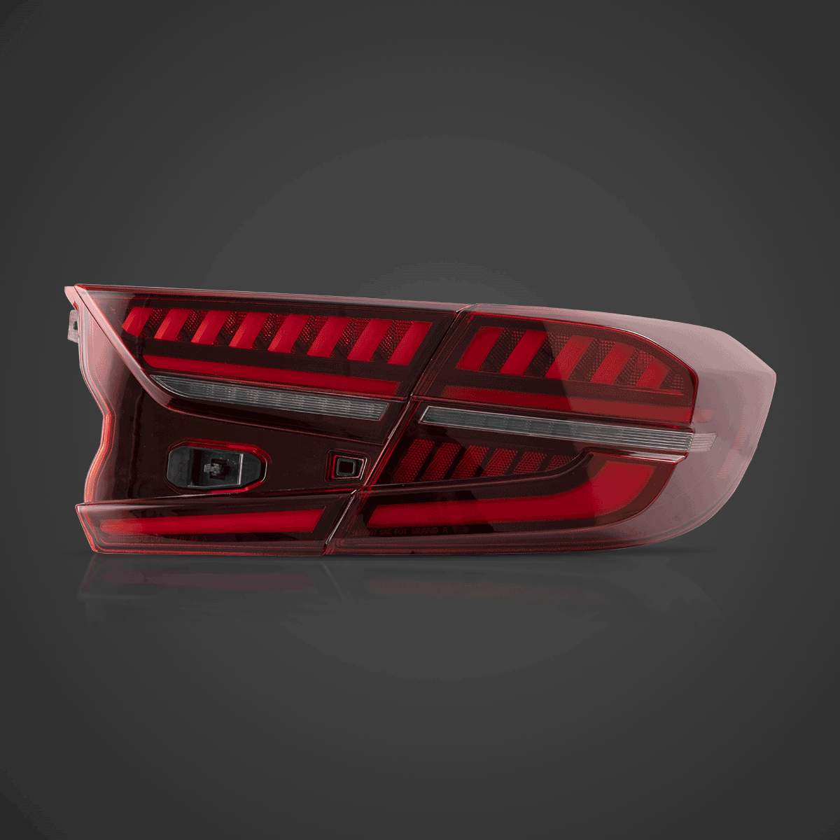 18-22 Honda Accord: LED Tail Lights - Red/Clear photo 4
