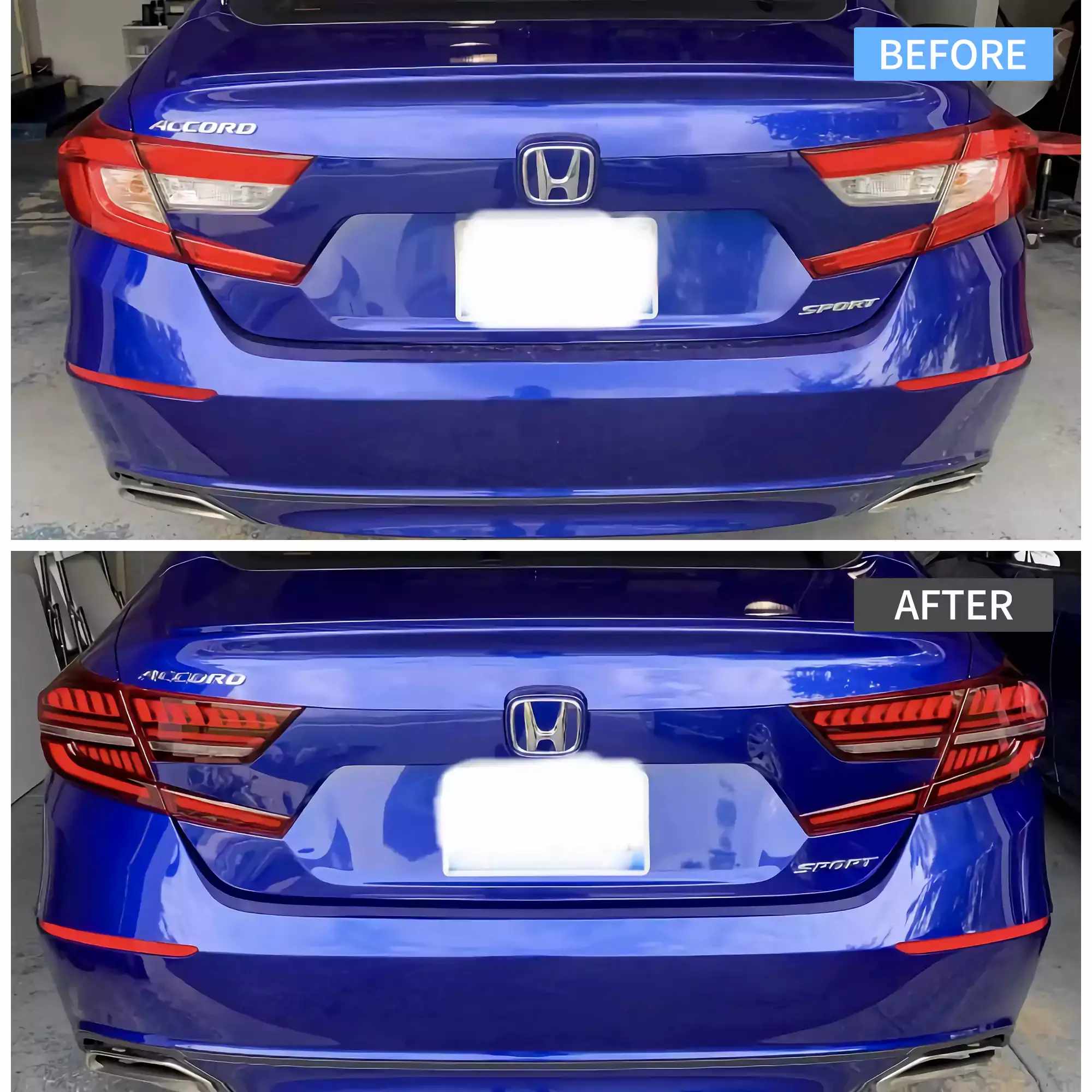 18-22 Honda Accord: LED Tail Lights Style 1 - Smoked photo 4
