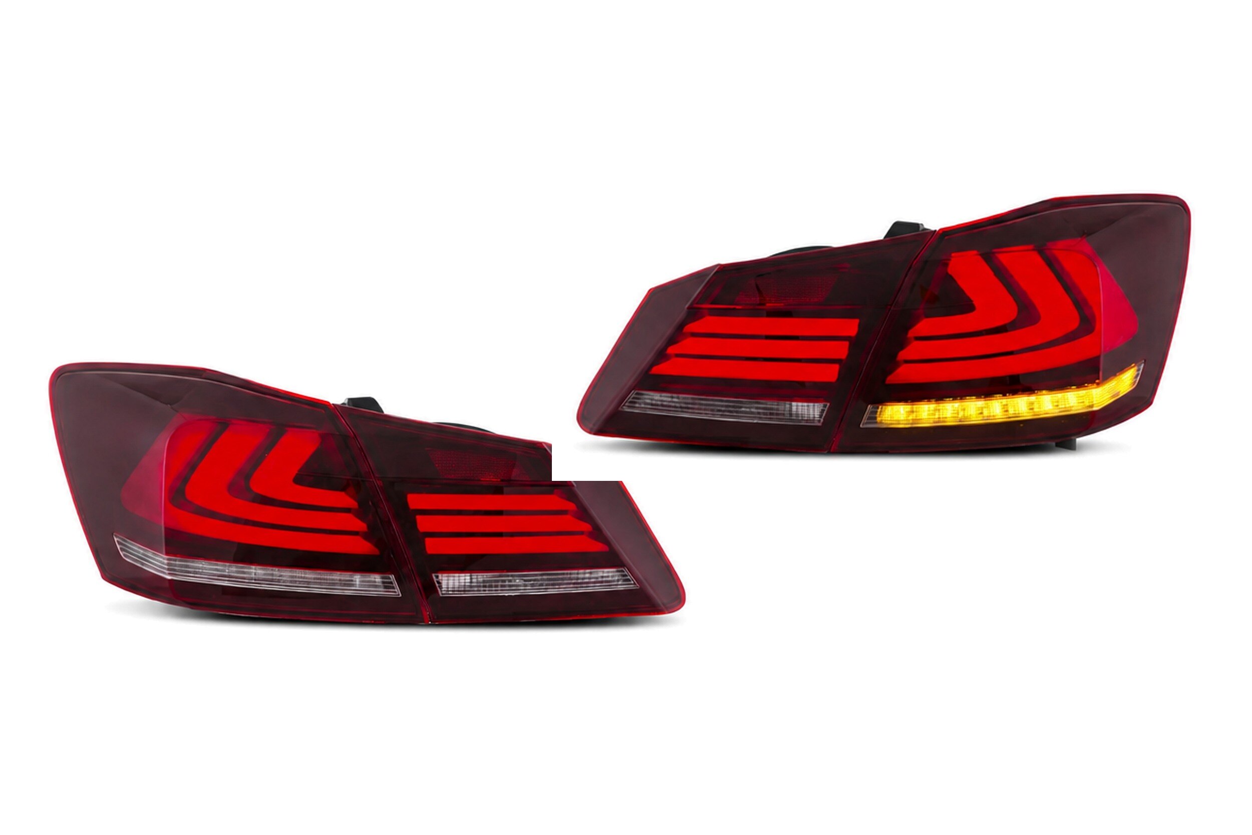13-17 Honda Accord: LED Tail Lights - Red/Clear