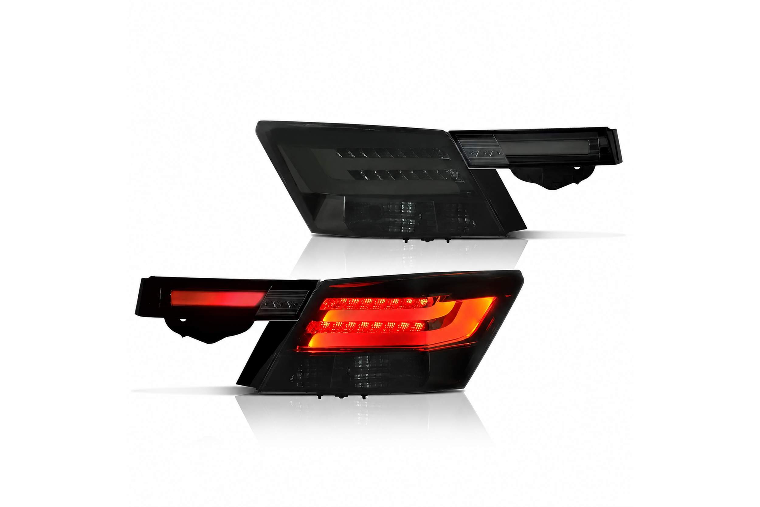 08-12 Honda Accord: LED Tail Lights 4-Piece - Smoked
