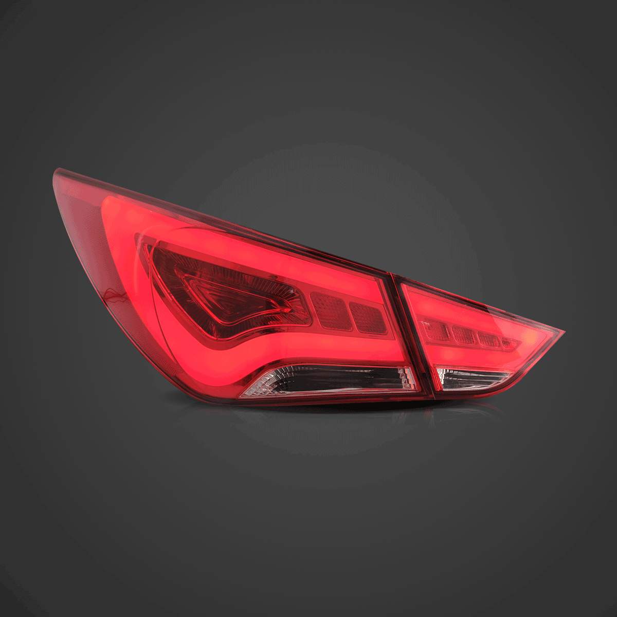 11-14 Hyundai Sonata: LED Tail Lights - Amber/Red/Clear photo 4