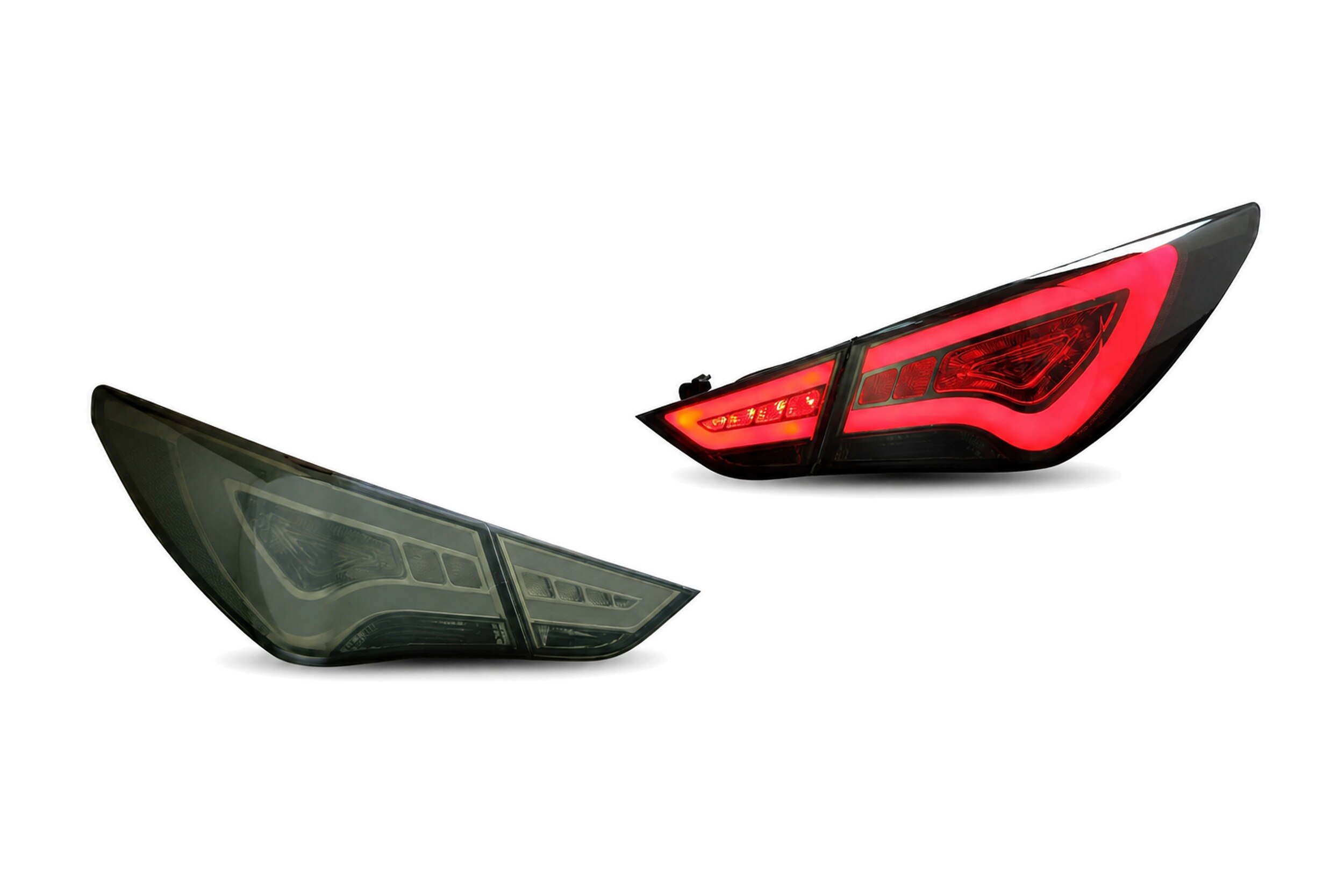 11-14 Hyundai Sonata: LED Tail Lights - Amber/Smoked