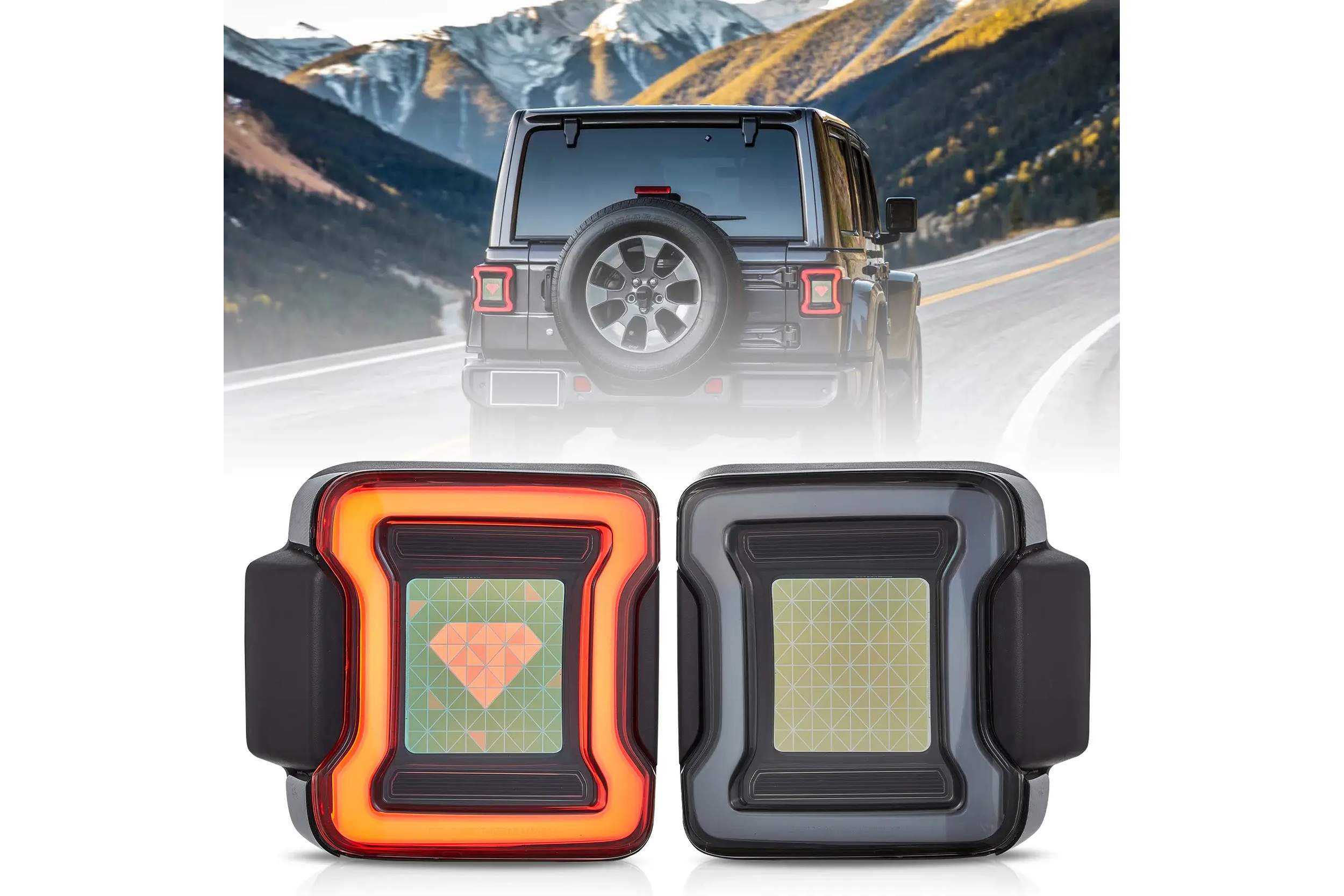 18-20 Jeep Wrangler: OLED Tail Lights - Smoked photo 2