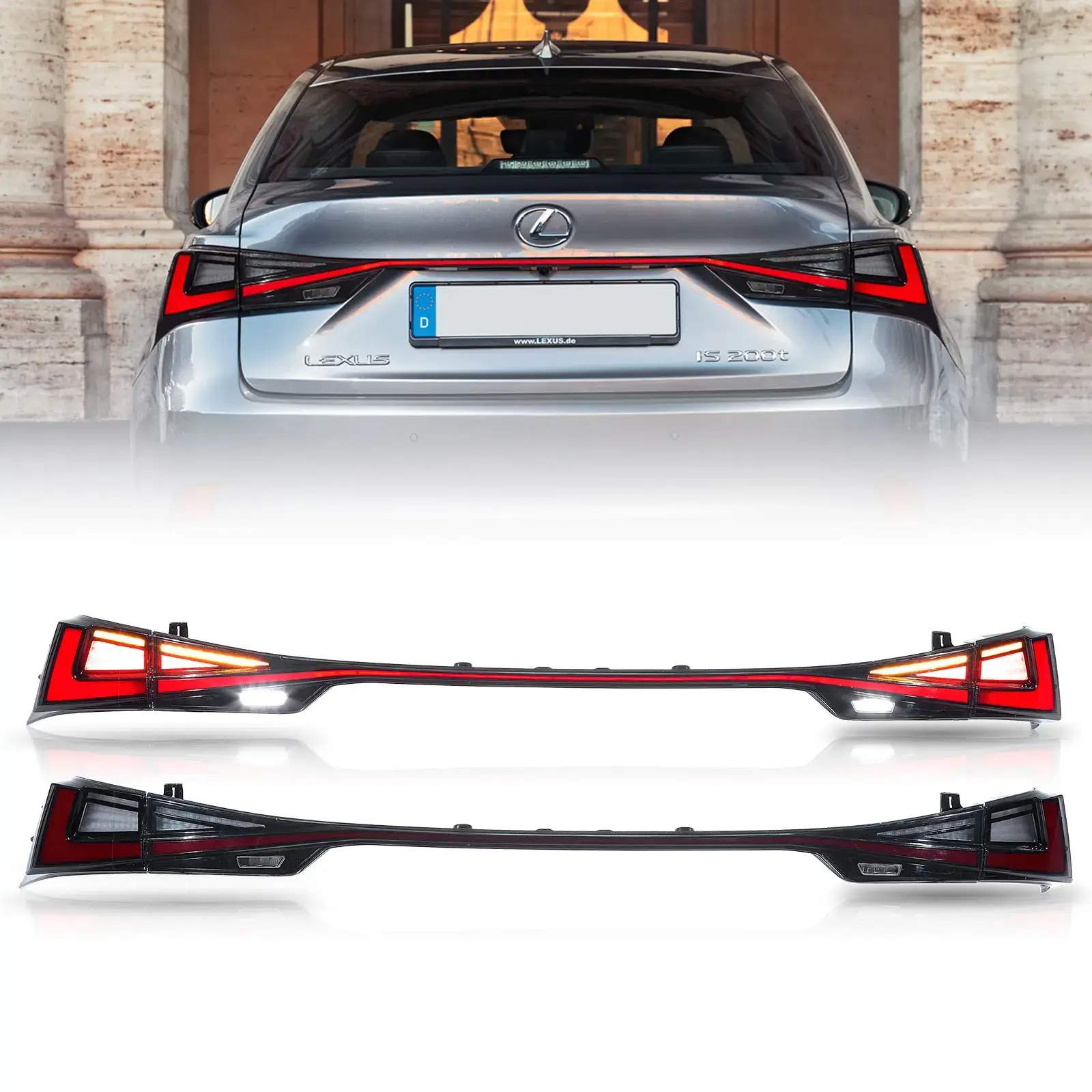 14-15 Lexus IS250: LED Tail Lights - Smoked photo 2
