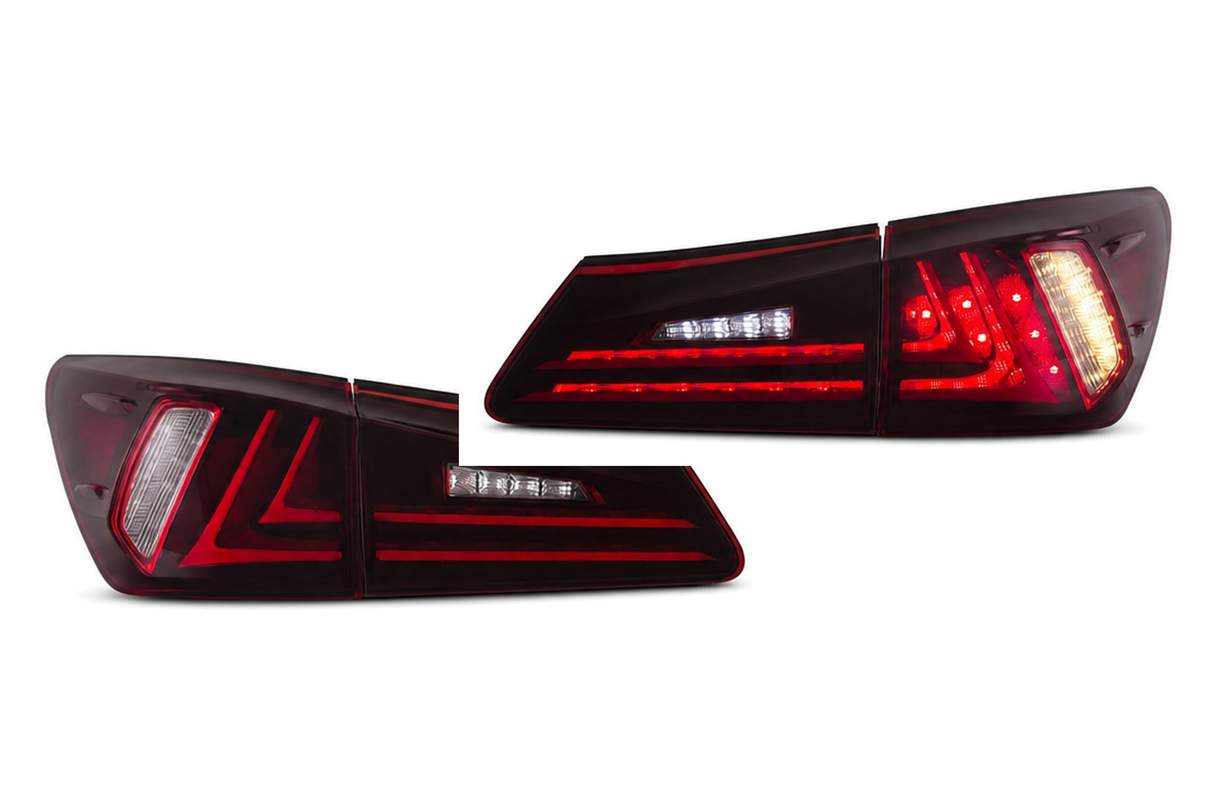 06-12 Lexus IS350: LED Tail Lights - Amber/Red/Clear