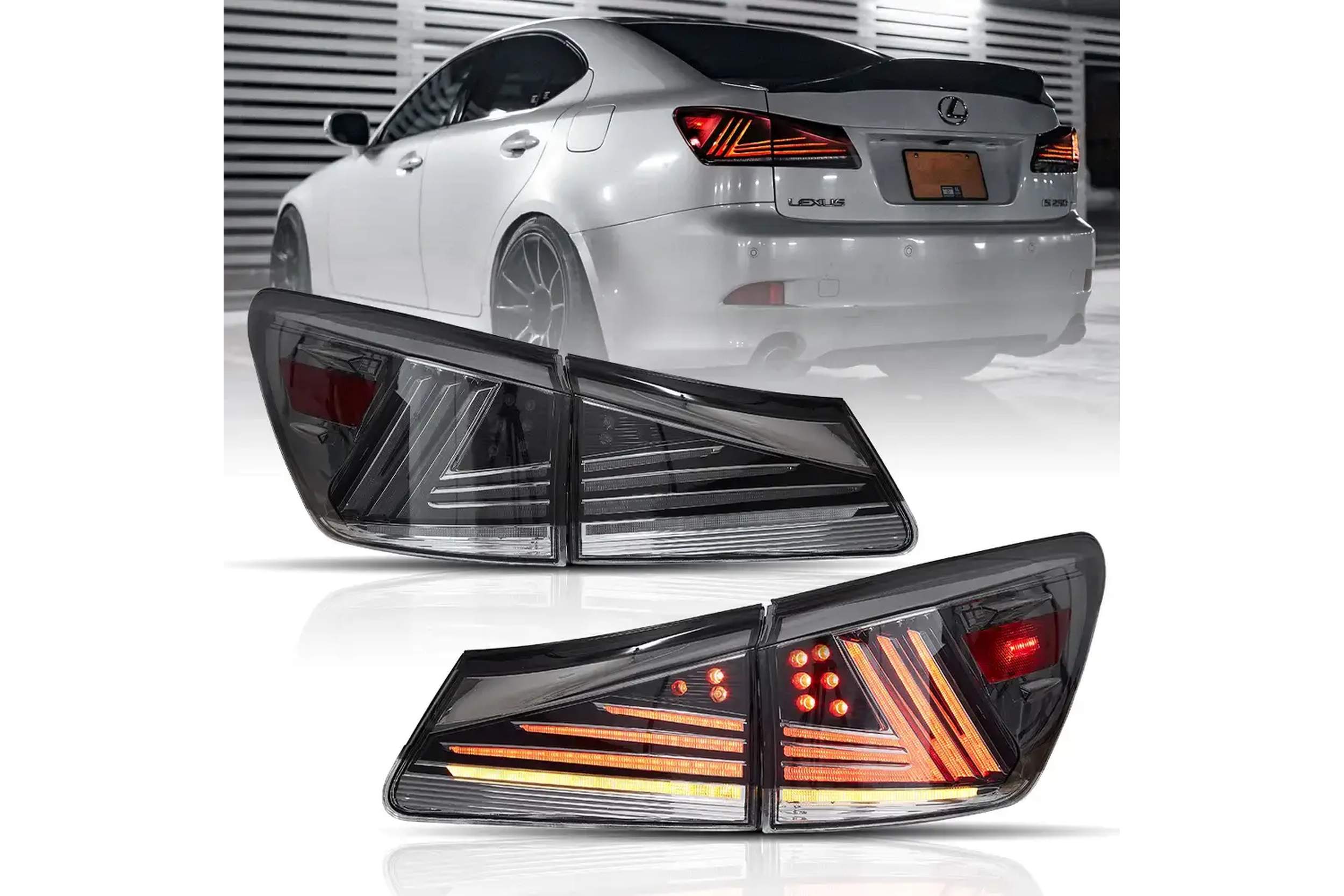06-13 Lexus IS350: LED Tail Lights - Smoked photo 2