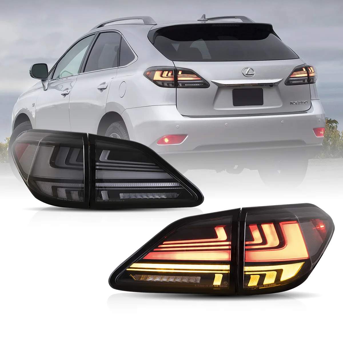 09-15 Lexus RX350: LED Tail Lights - Clear photo 3