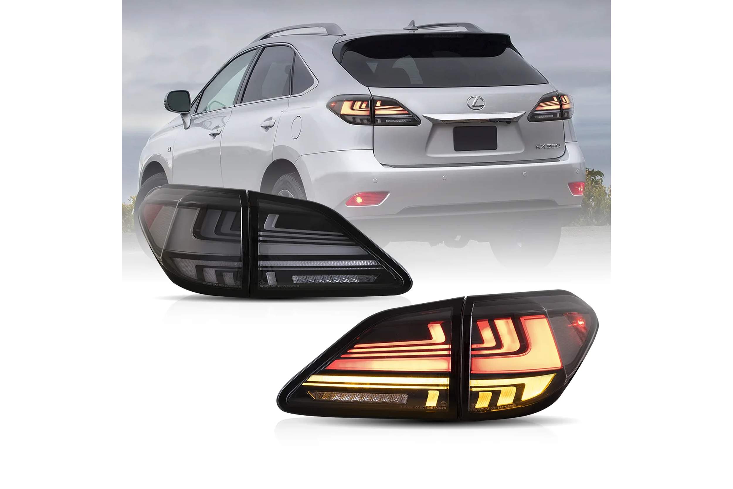 09-15 Lexus RX350: LED Tail Lights - Smoked photo 2