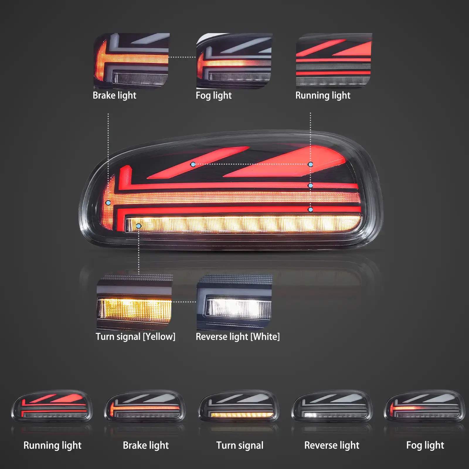 15-23 Mini Clubman: LED Tail Lights - Smoked photo 3