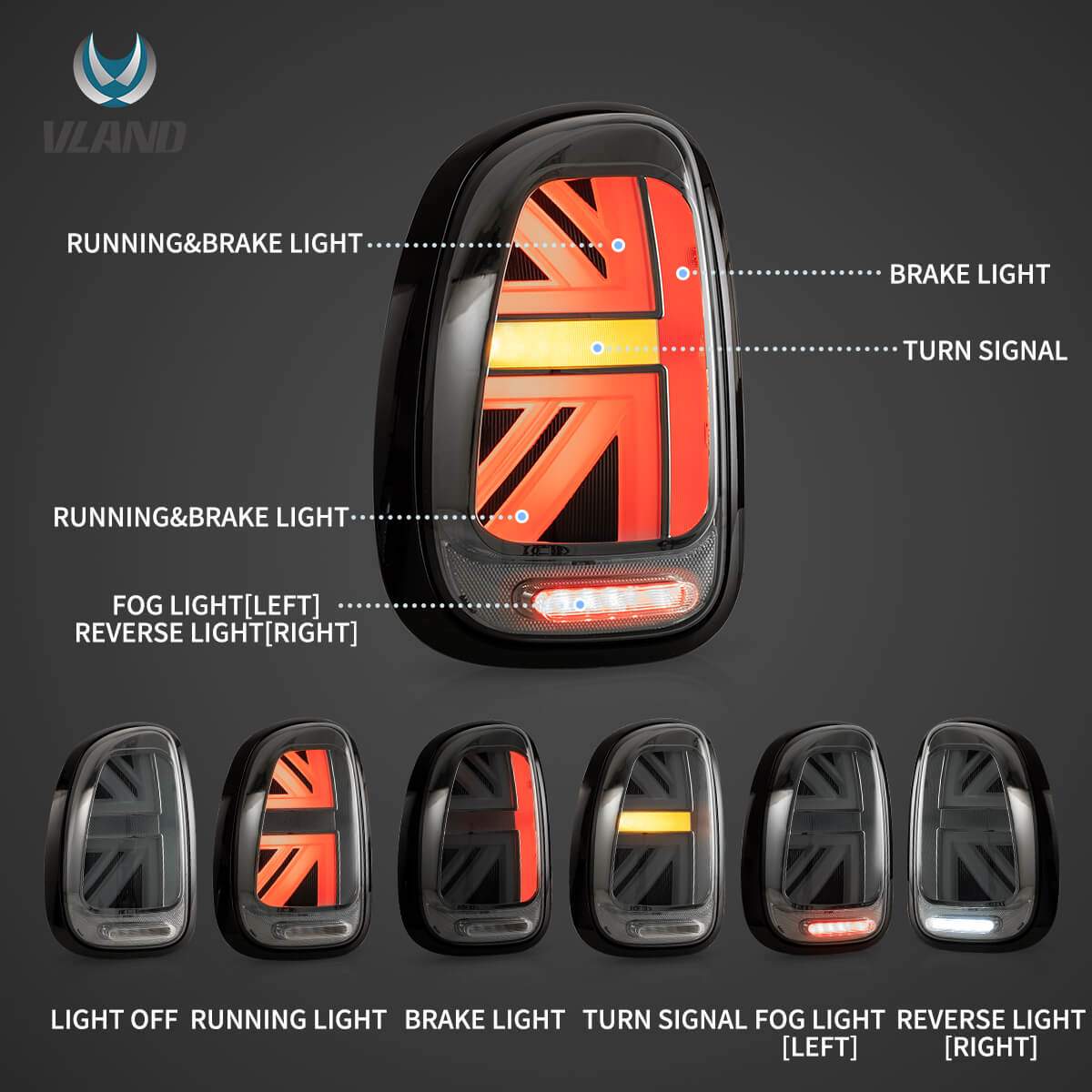 10-16 Mini Countryman: LED Tail Lights - Smoked photo 4