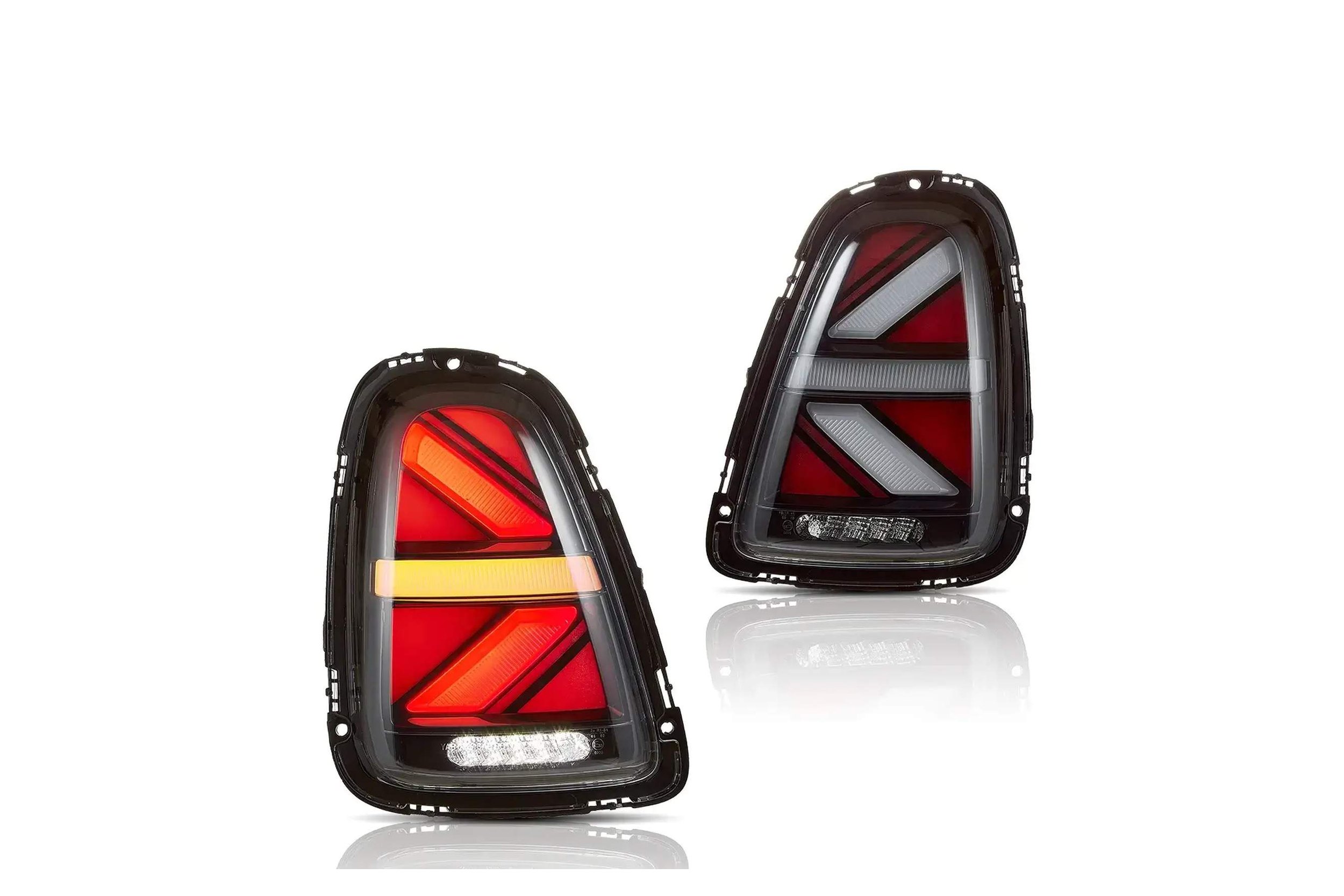 07-13 Mini Coupe: LED Tail Lights V2 - Amber/Smoked