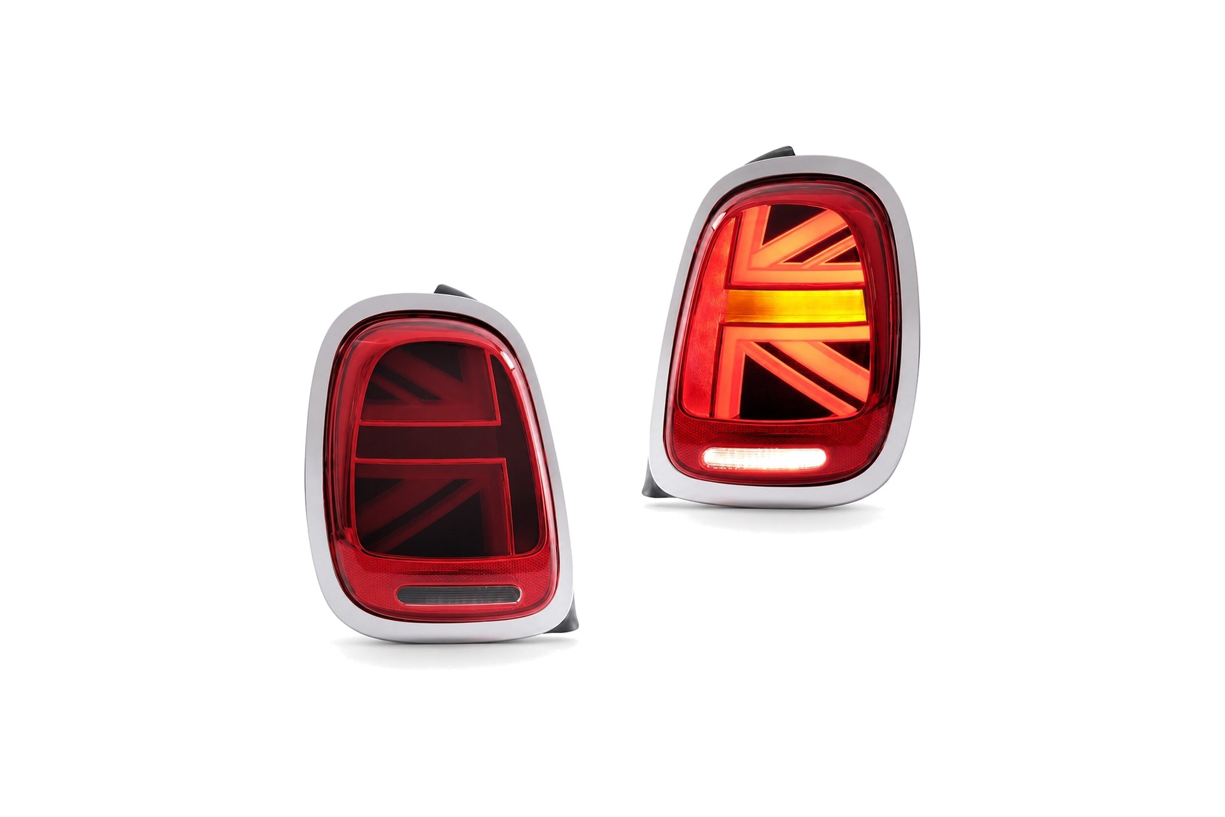 14-19 Mini F-Series: LED Tail Lights - Red/Chrome